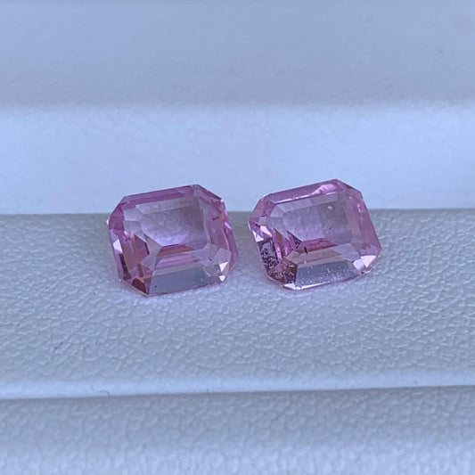Natural Pink Sapphire Pair 2.27ct- (UH) - Baza Boutique