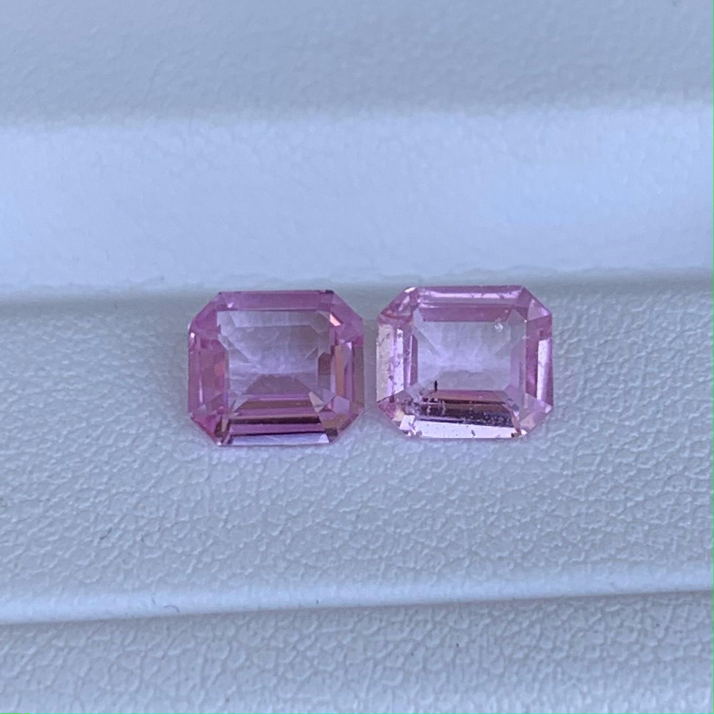 Natural Pink Sapphire Pair 2.27ct- (UH) - Baza Boutique