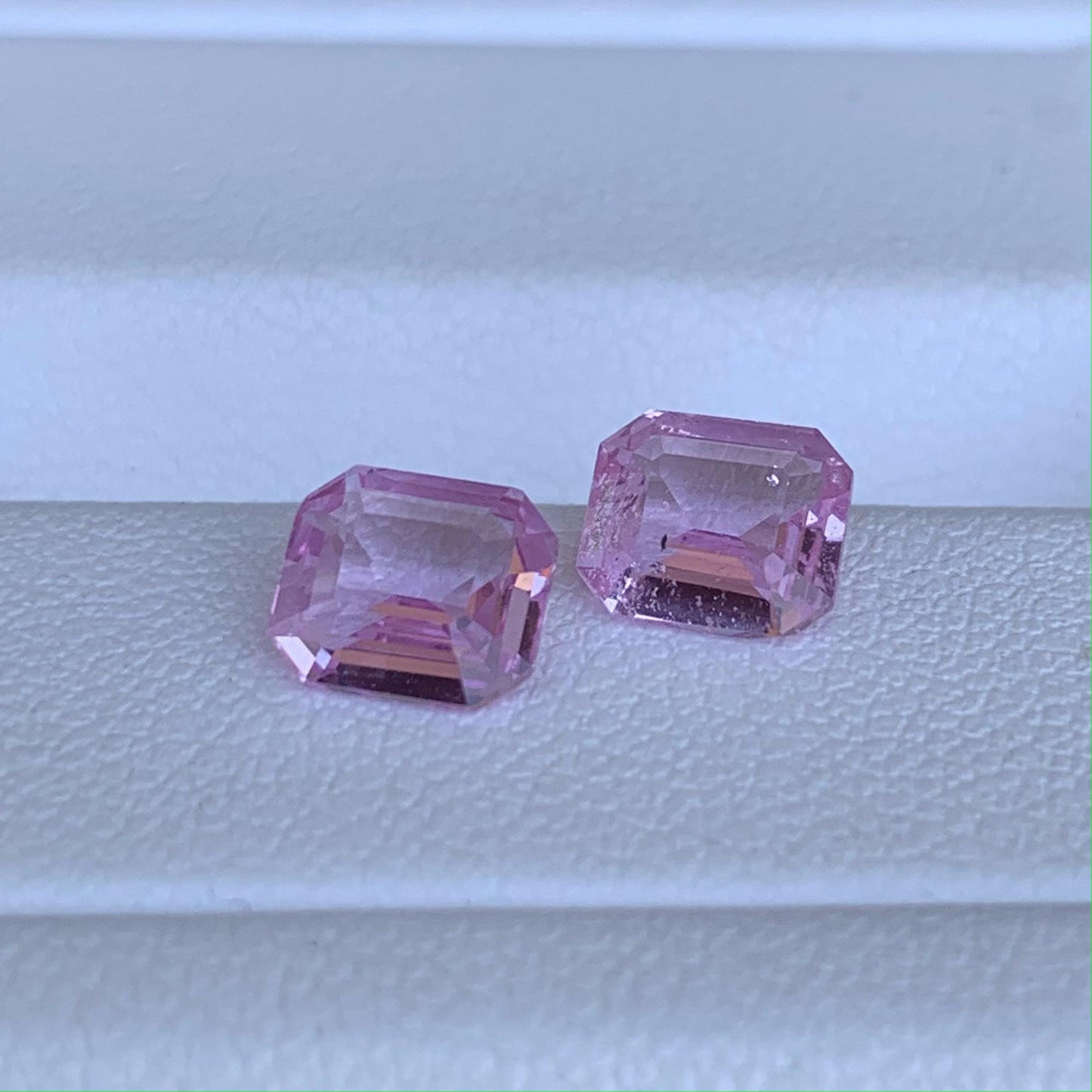 Natural Pink Sapphire Pair 2.27ct- (UH) - Baza Boutique