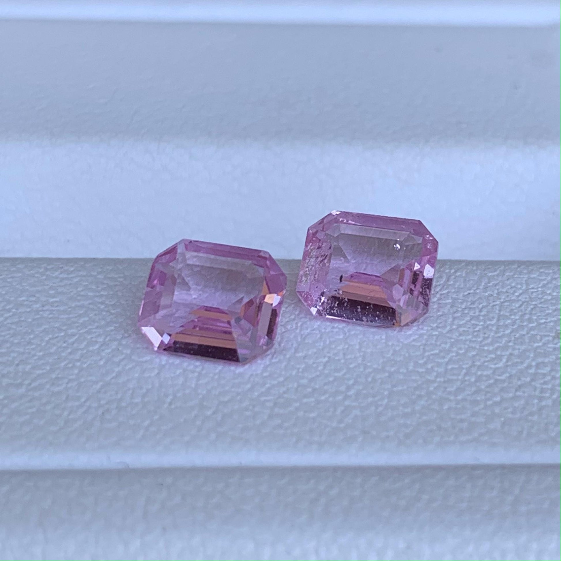 Natural Pink Sapphire Pair 2.27ct- (UH) - Baza Boutique