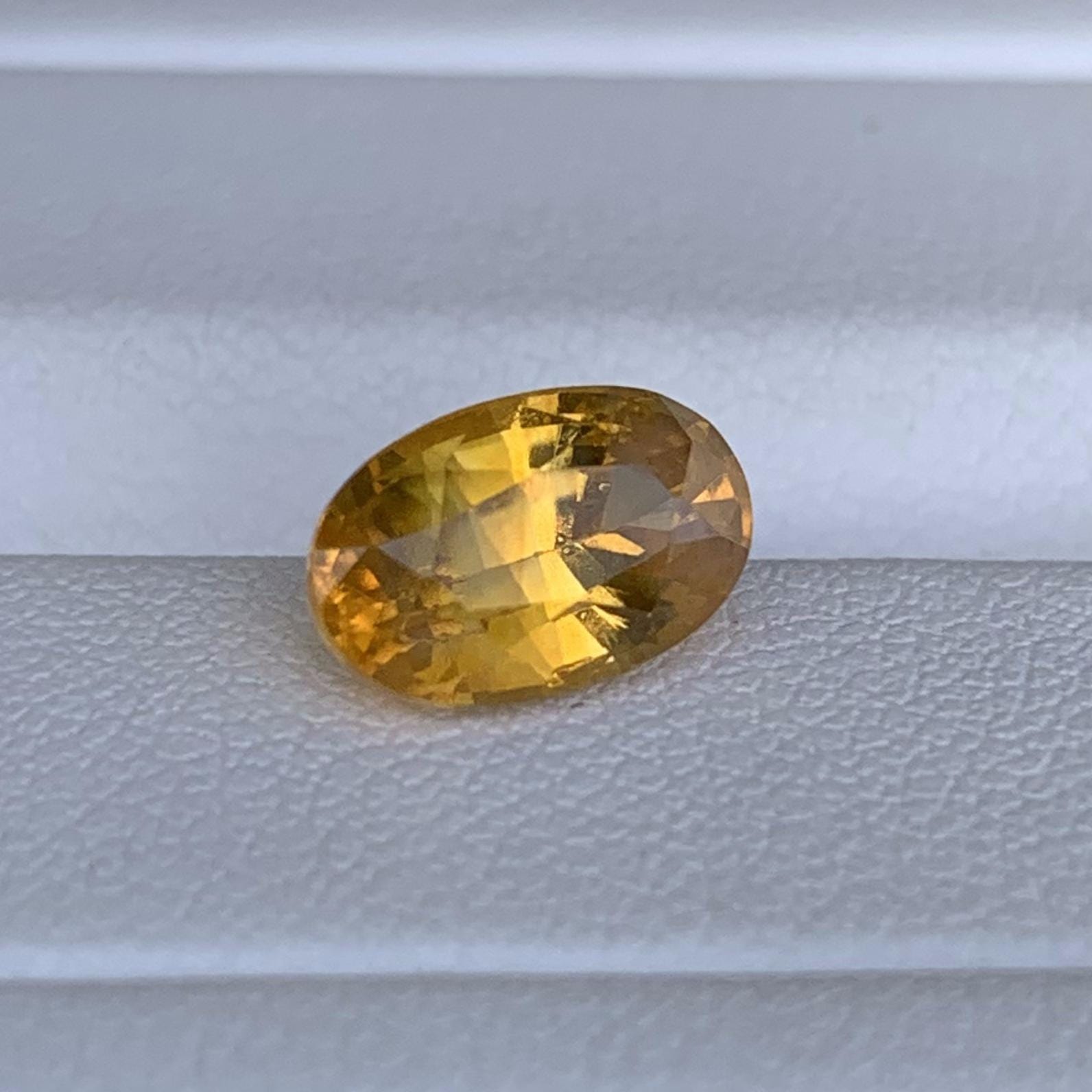 Natural Fiery Yellow Sapphire 2.77ct (H) - Baza Boutique