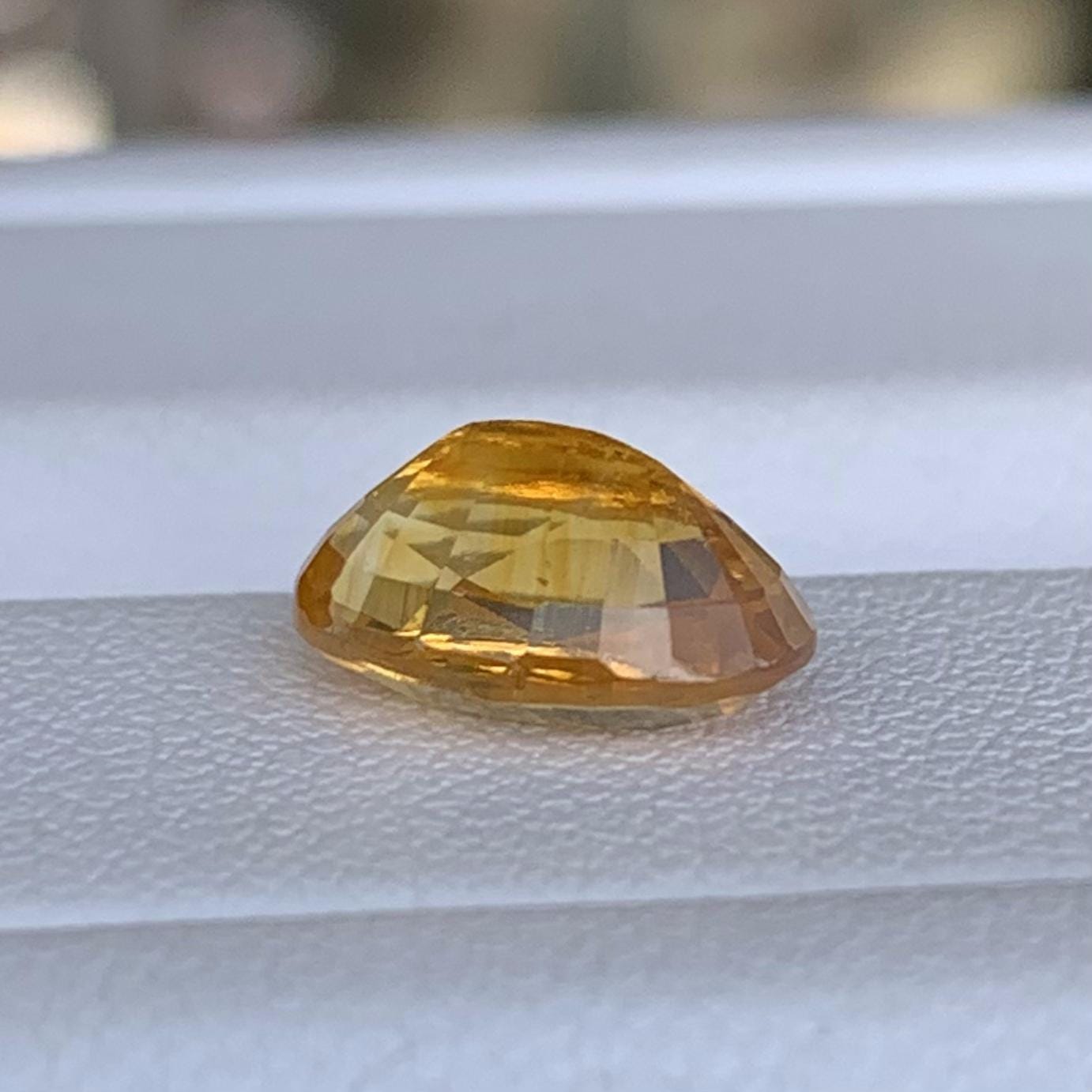 Natural Fiery Yellow Sapphire 2.77ct (H) - Baza Boutique