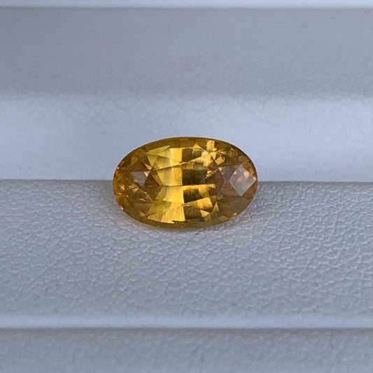 Natural Fiery Yellow Sapphire 2.77ct (H) - Baza Boutique