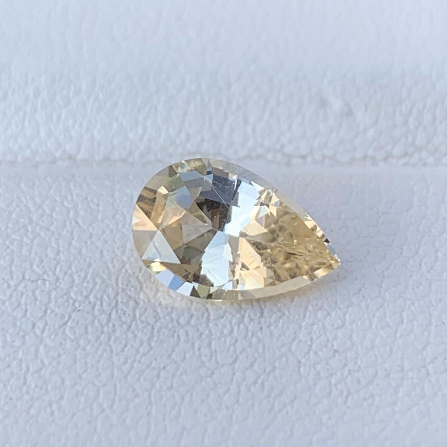 Pear Cut Peach Sapphire 1.64ct (H)
