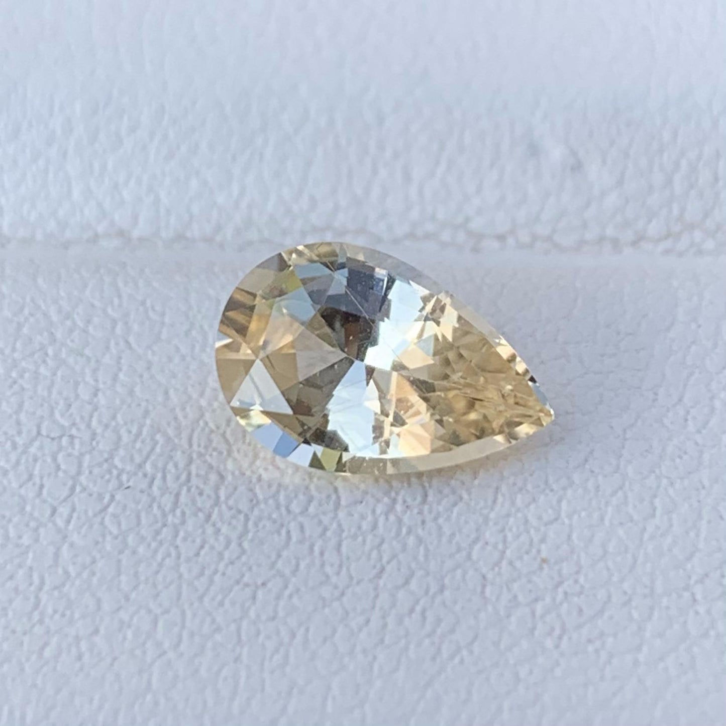 Pear Cut Peach Sapphire 1.64ct (H)