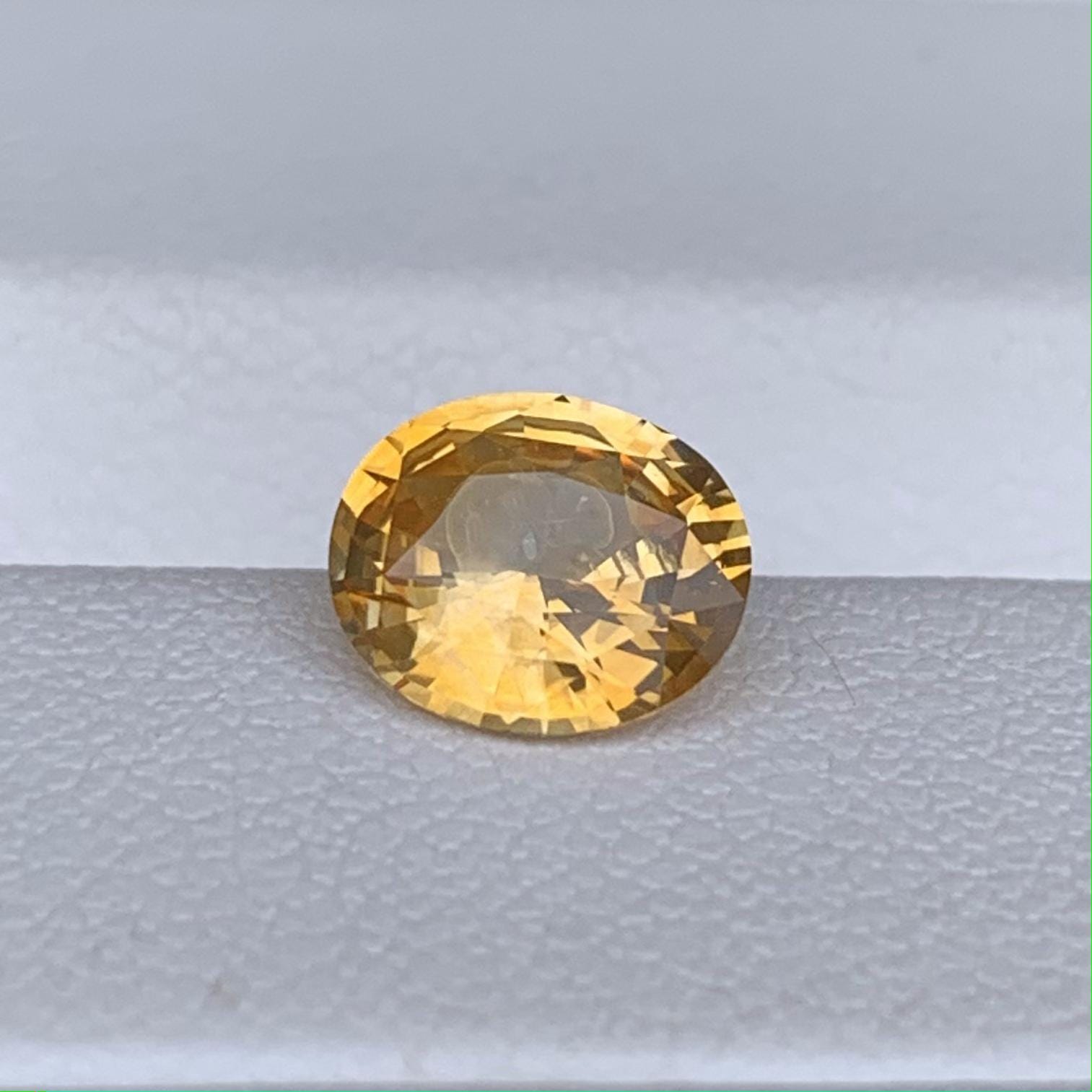 Natural Bright Yellow Sapphire 1.51ct Heated  Loose Gemstone - Baza Boutique