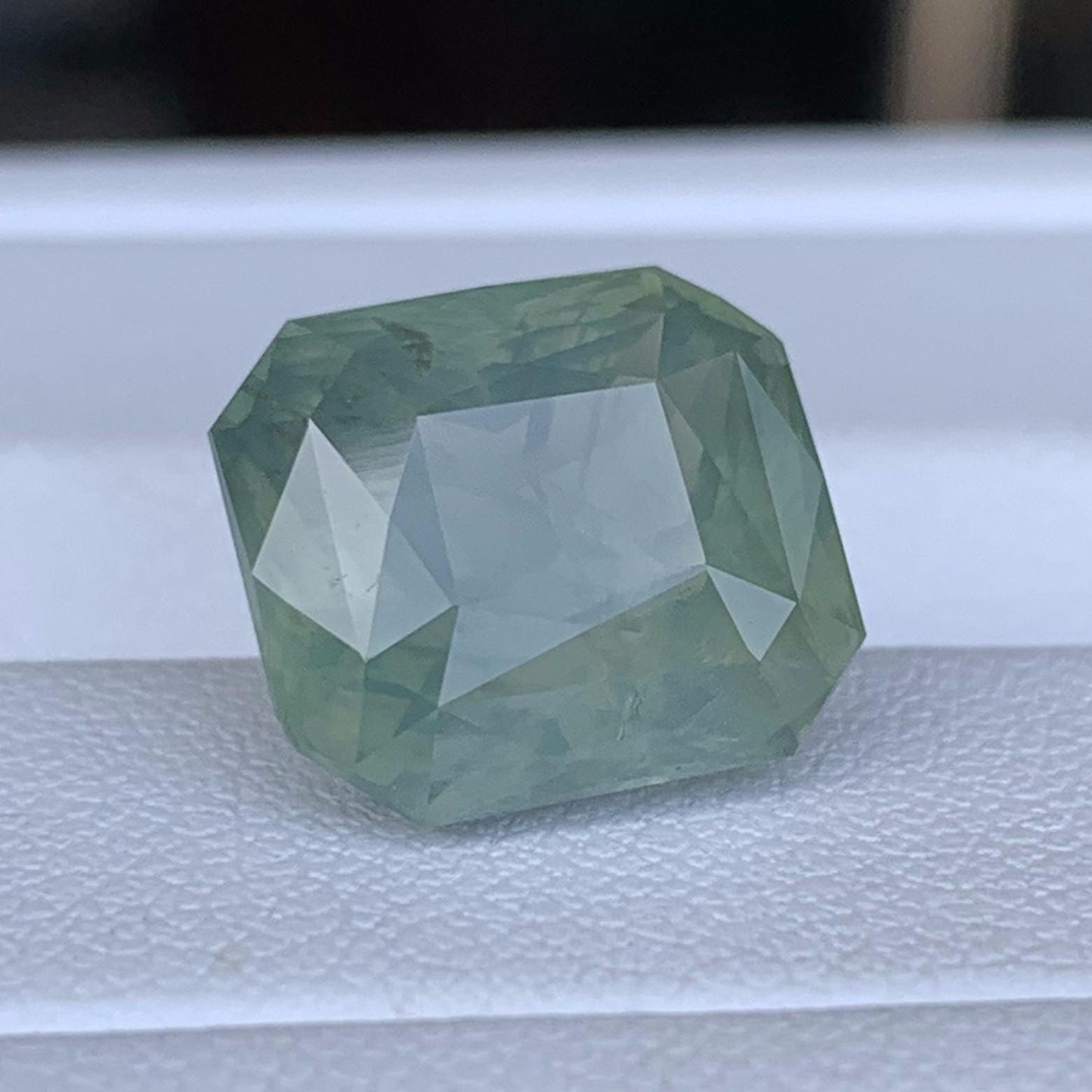 Unheated 10.64ct Natural Green Sapphire Loose Gemstone - Baza Boutique