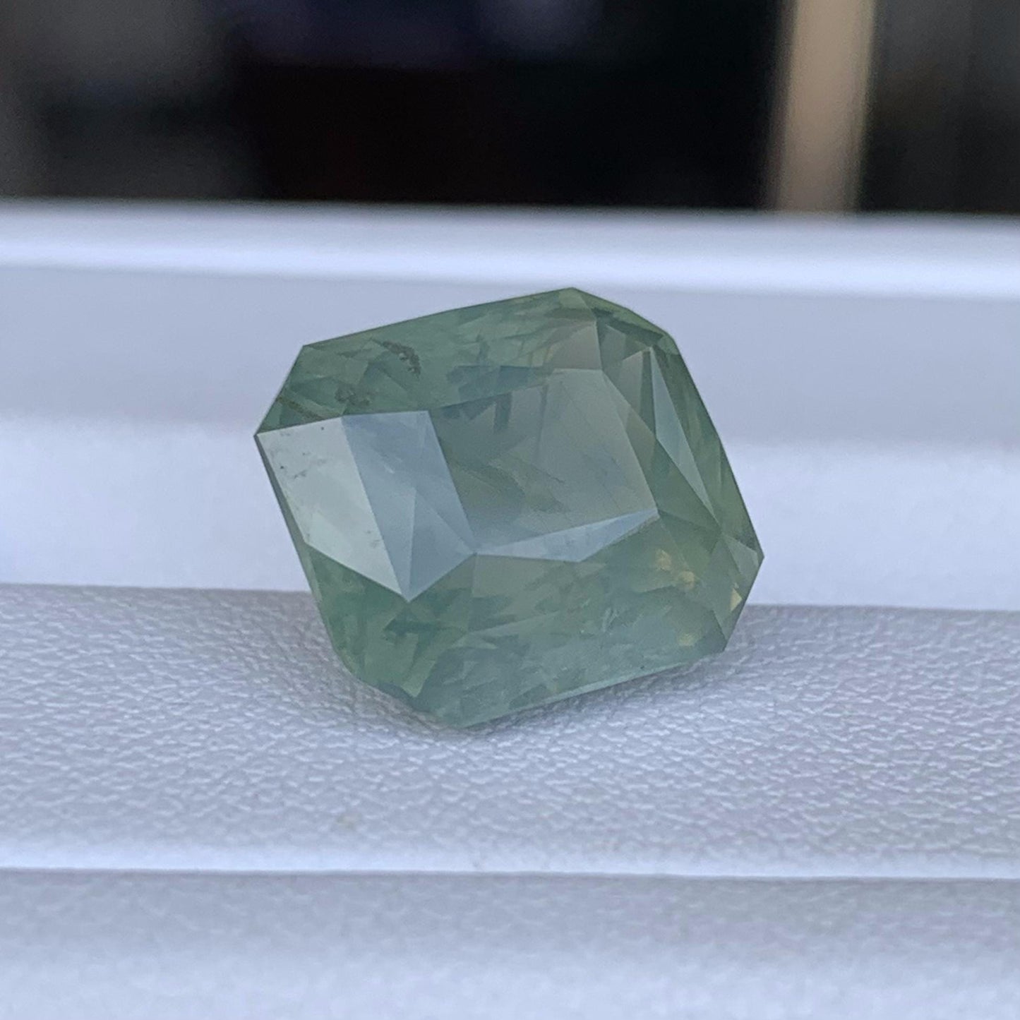 Unheated 10.64ct Natural Green Sapphire Loose Gemstone - Baza Boutique