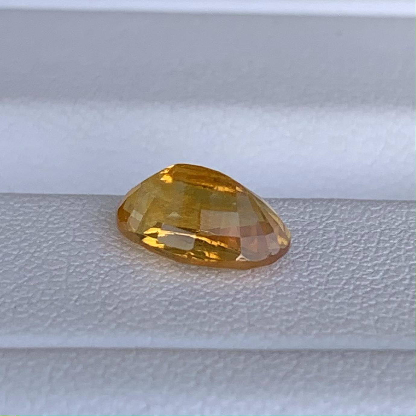 Natural Fiery Yellow Sapphire 2.77ct (H) - Baza Boutique