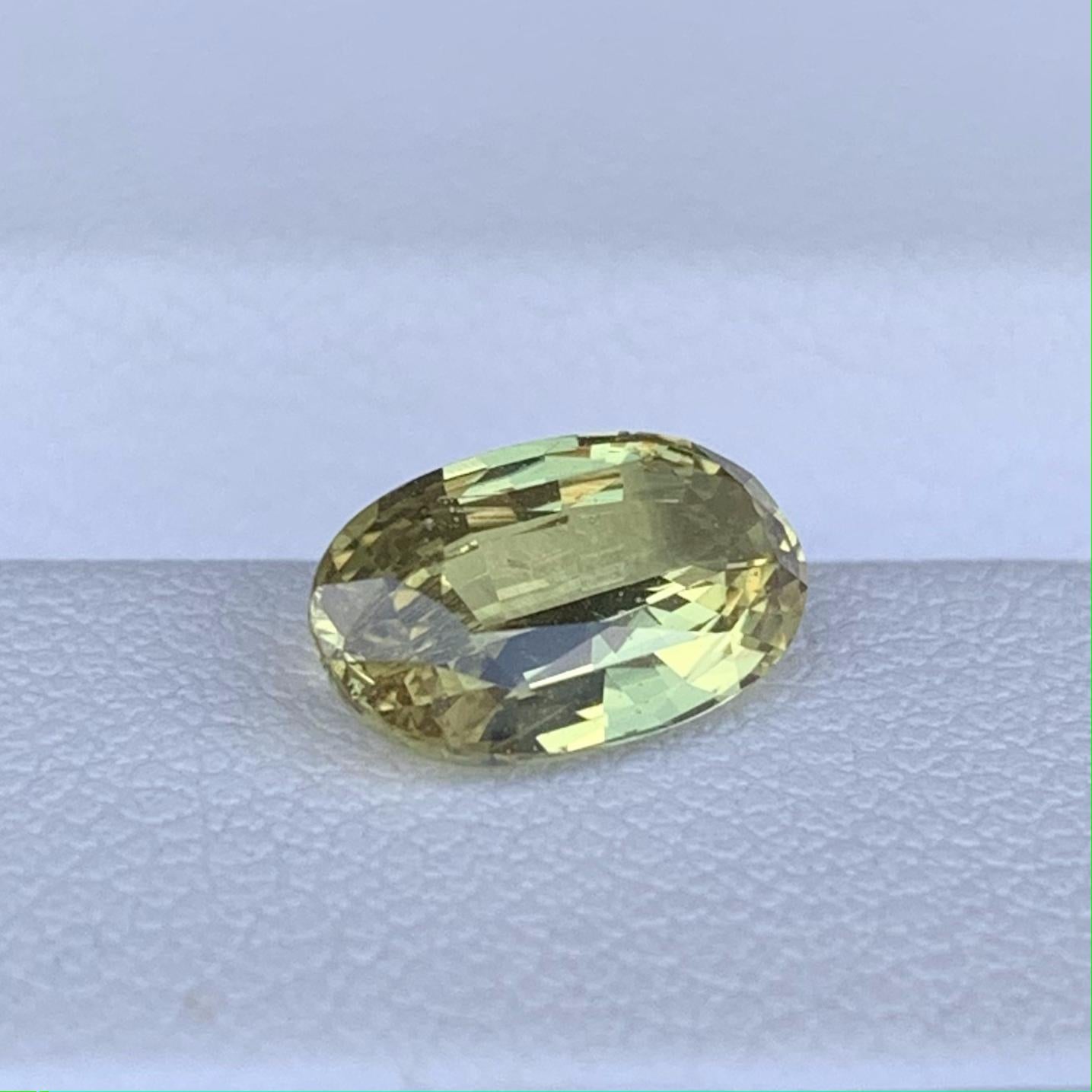 Natural Lemon Yellow Sapphire 1.56ct - (UH) - Baza Boutique