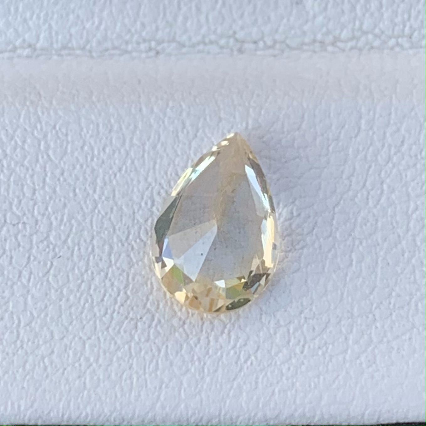 Pear Cut Peach Sapphire 1.64ct (H)
