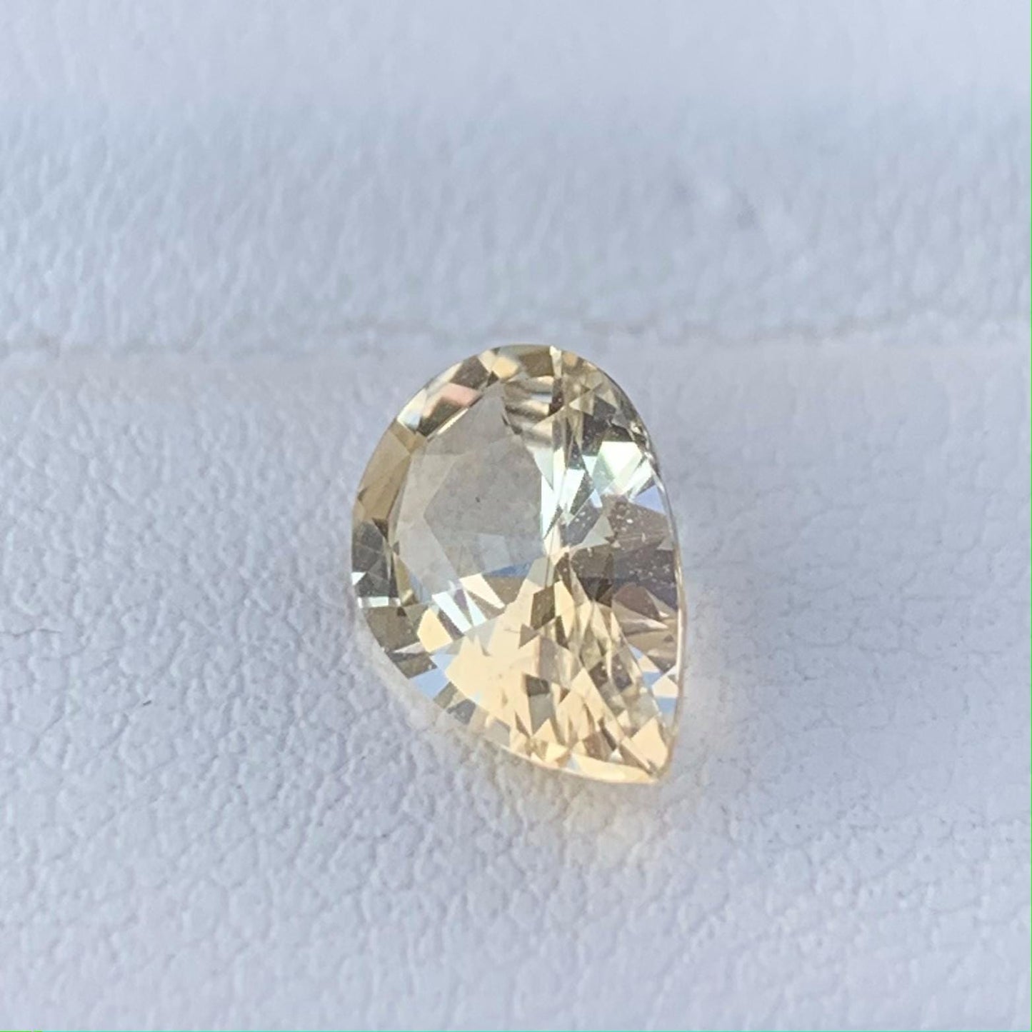 Pear Cut Peach Sapphire 1.64ct (H)