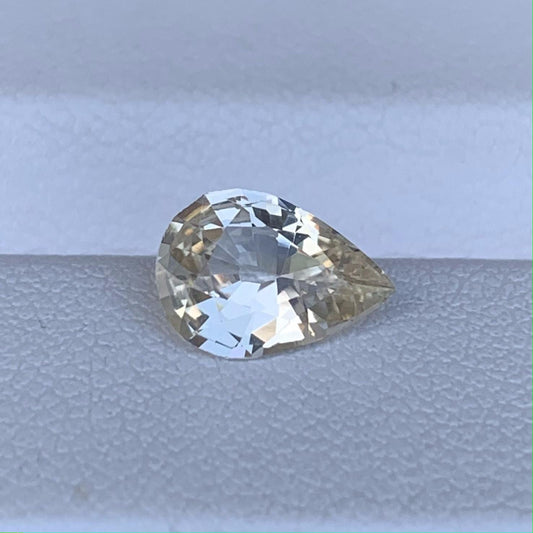 Natural Pear Cut Yellow Sapphire 1.32ct - (H) - Baza Boutique