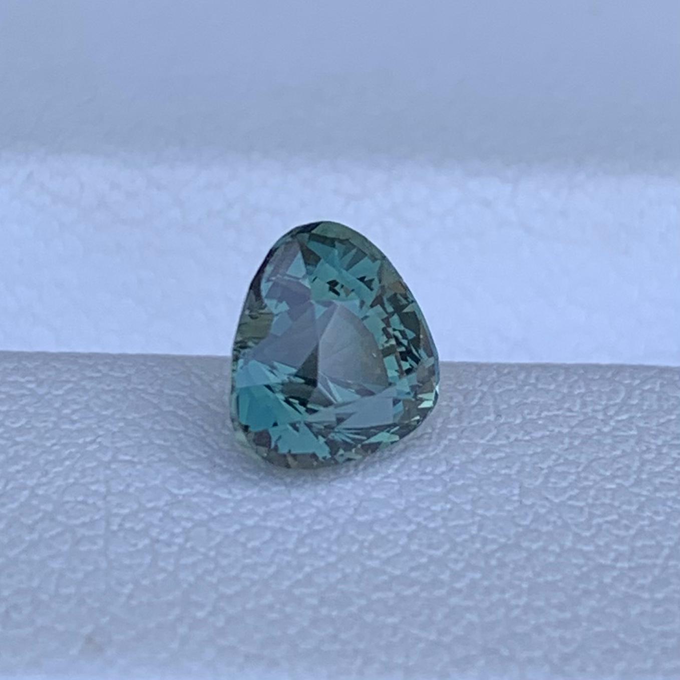 Natural Heart Shaped Peacock Teal Sapphire 1.56ct - (UH) - Baza Boutique