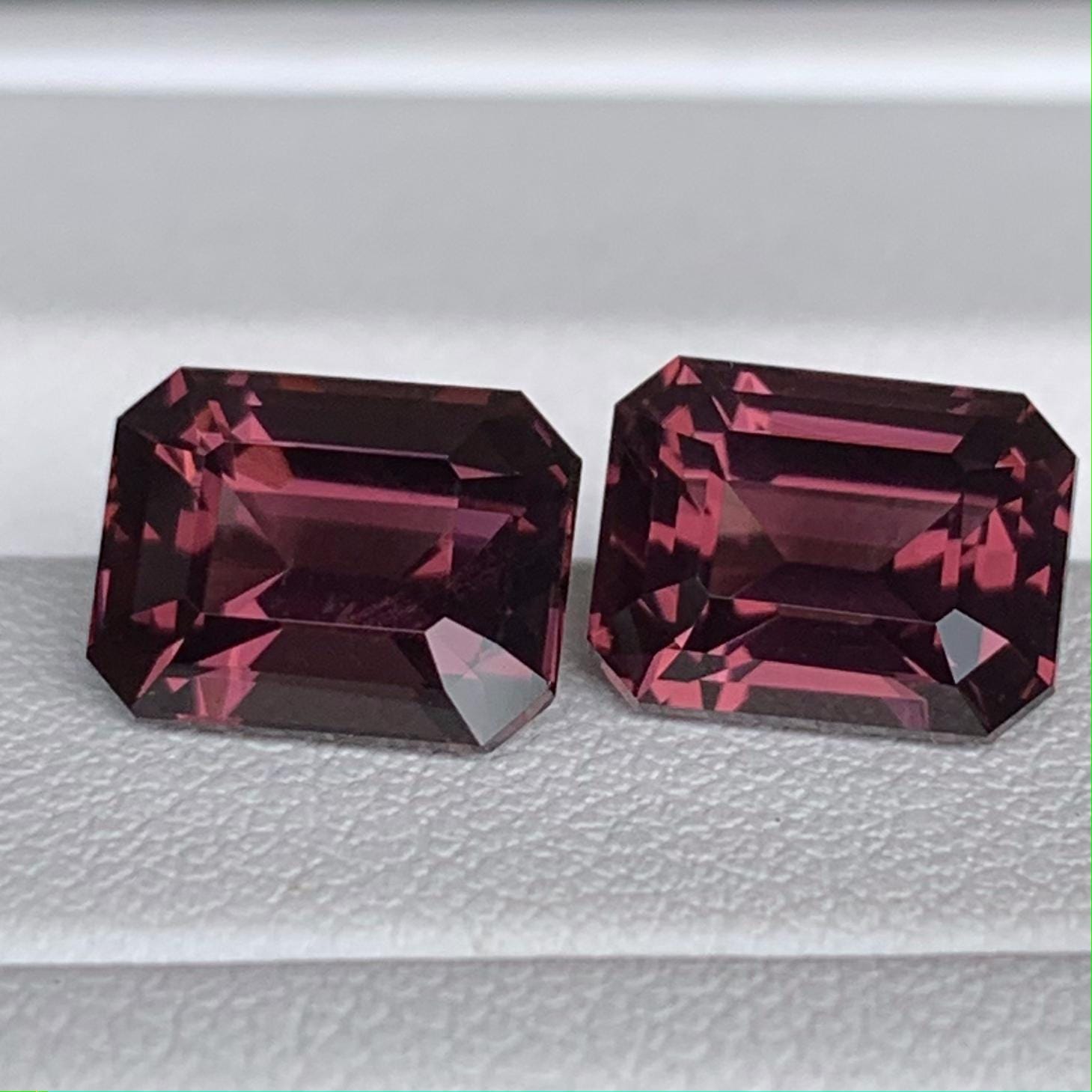 Rare Mahenge Grape Spinel Pair 6.30ct - (H) - Baza Boutique