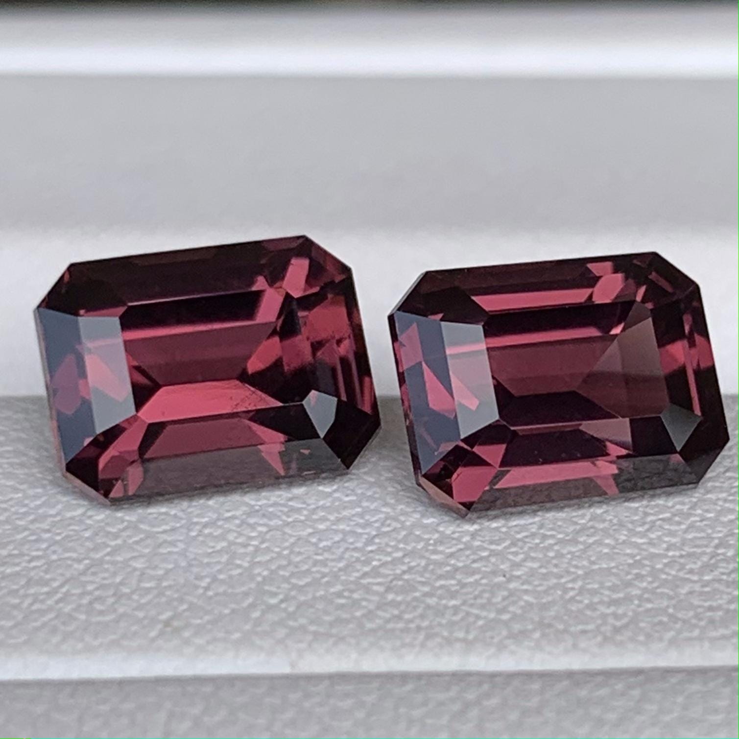 Rare Mahenge Grape Spinel Pair 6.30ct - (H) - Baza Boutique