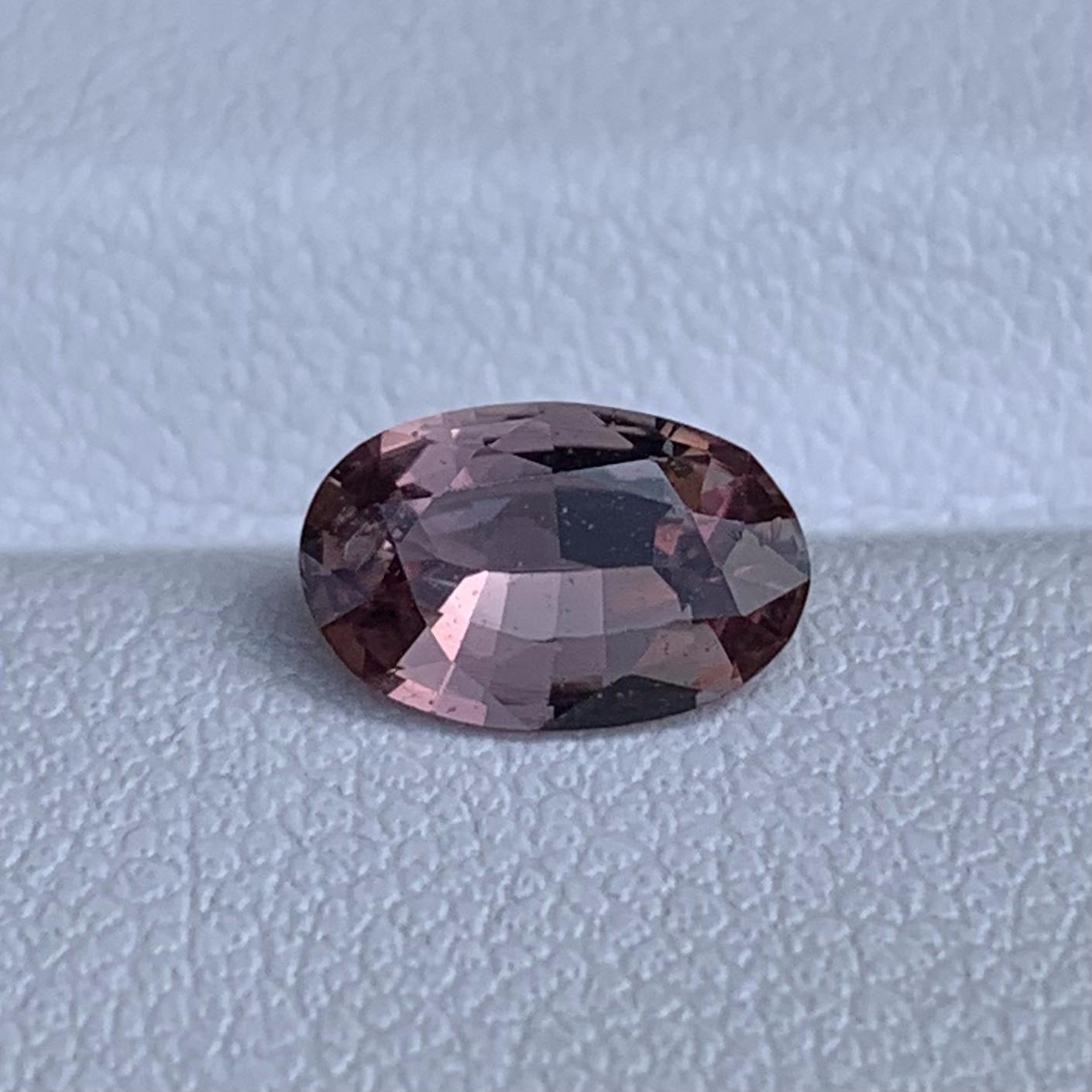 Natural Whiskey Sapphire 1.22ct Heated  Oval Cut Loose Gemstone for Ring or Pendant