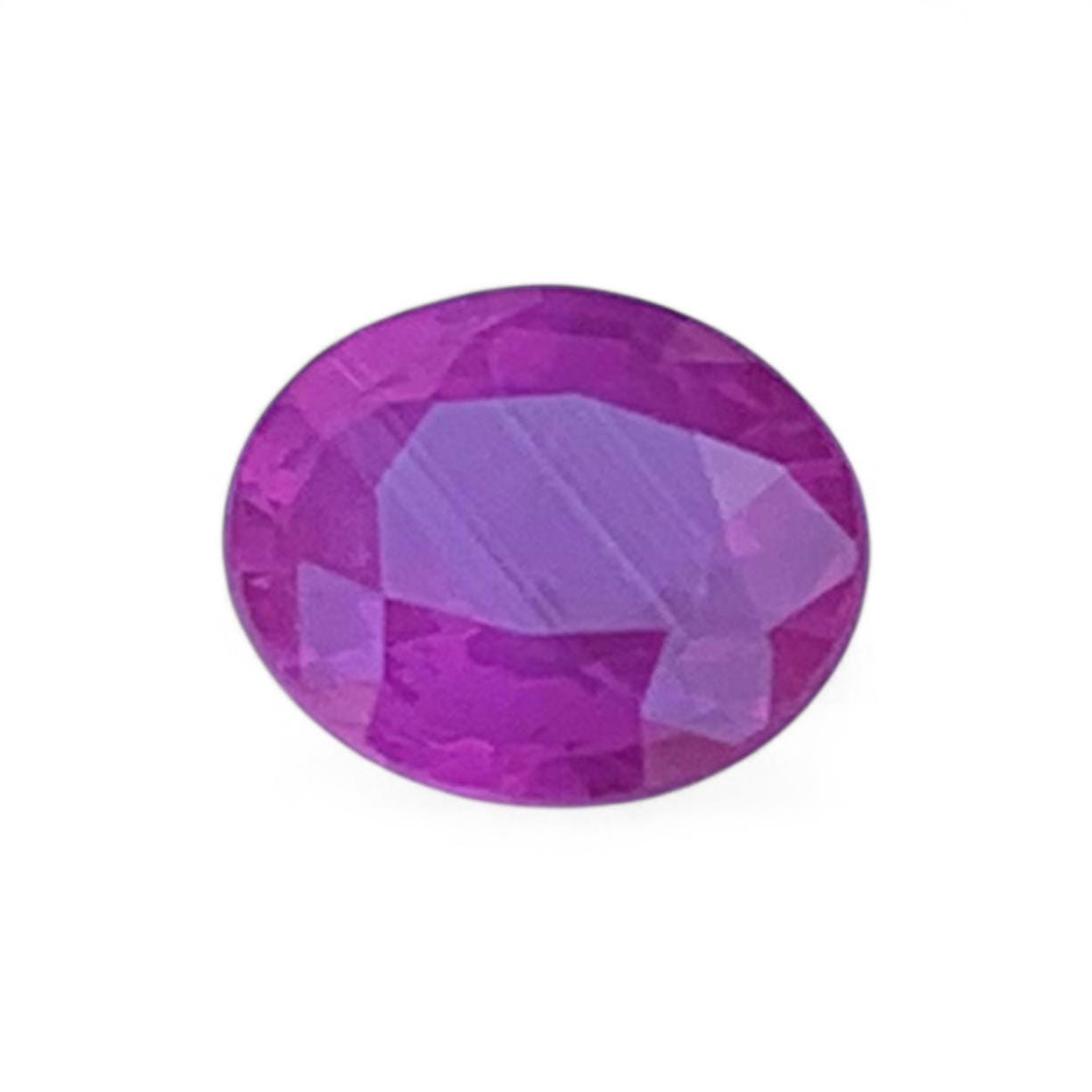Natural Oval Cut Pinkish Ruby 0.54ct - (UH)