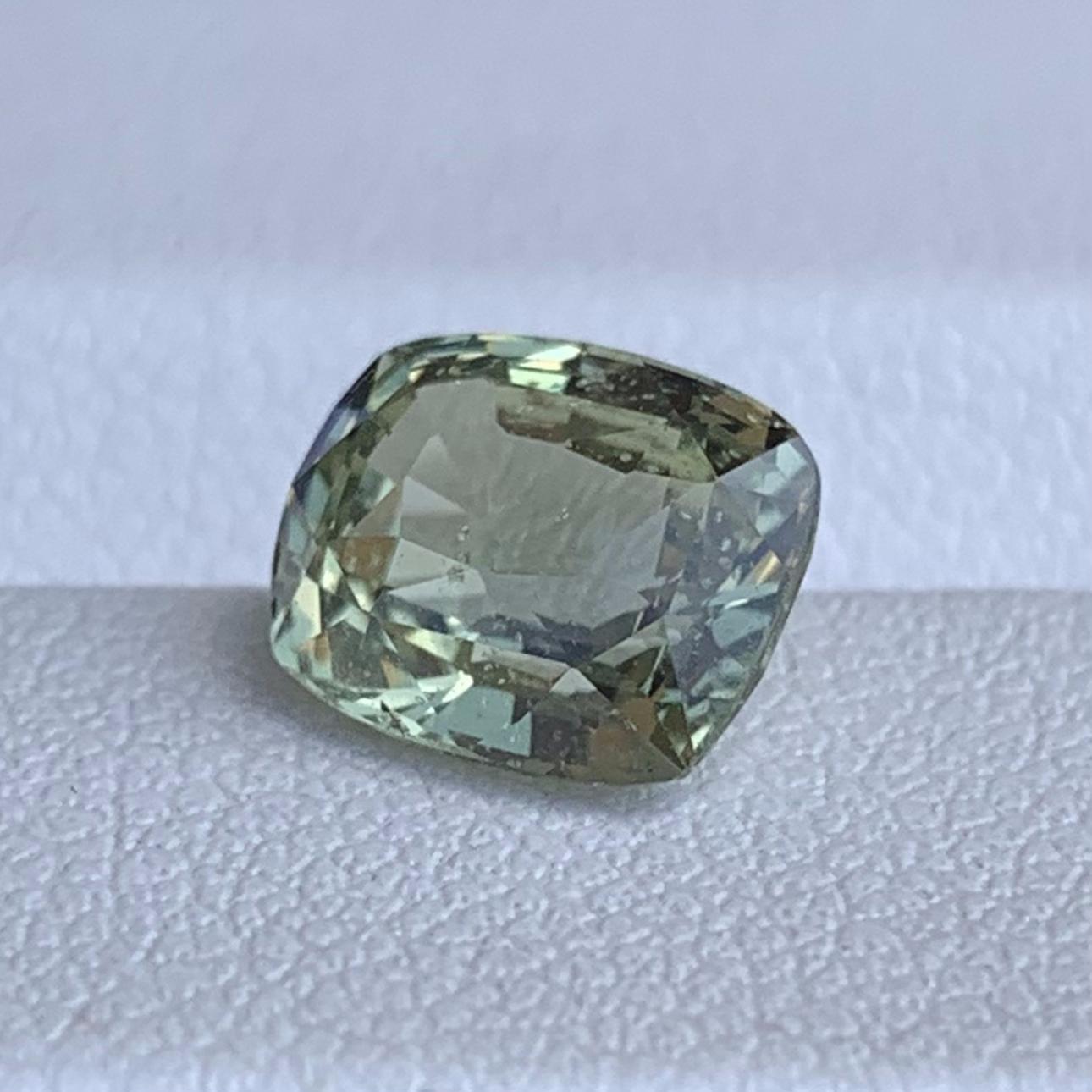 Natural Mint Green Sapphire 2.53ct - (UH) - Baza Boutique