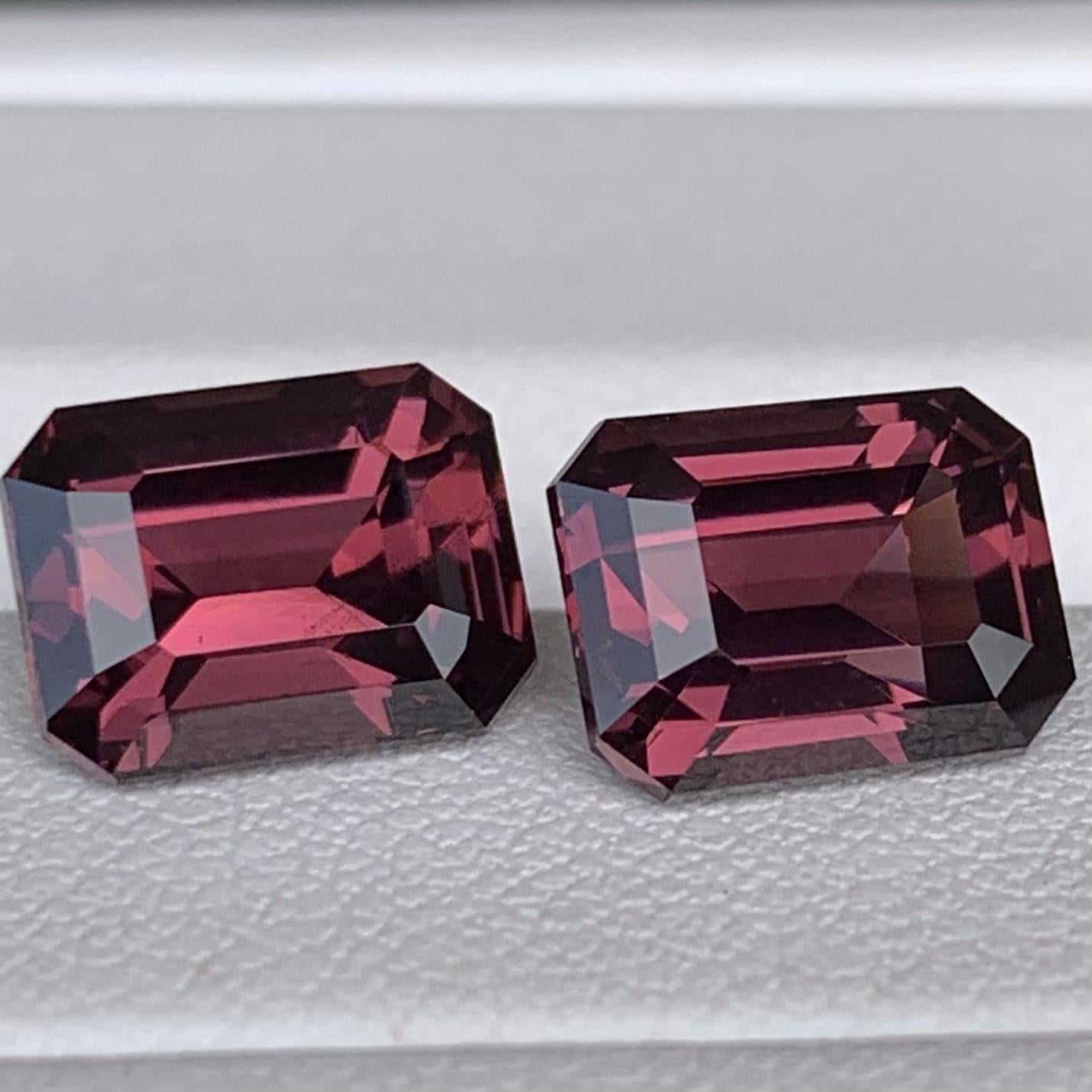 Rare Mahenge Grape Spinel Pair 6.30ct - (H) - Baza Boutique