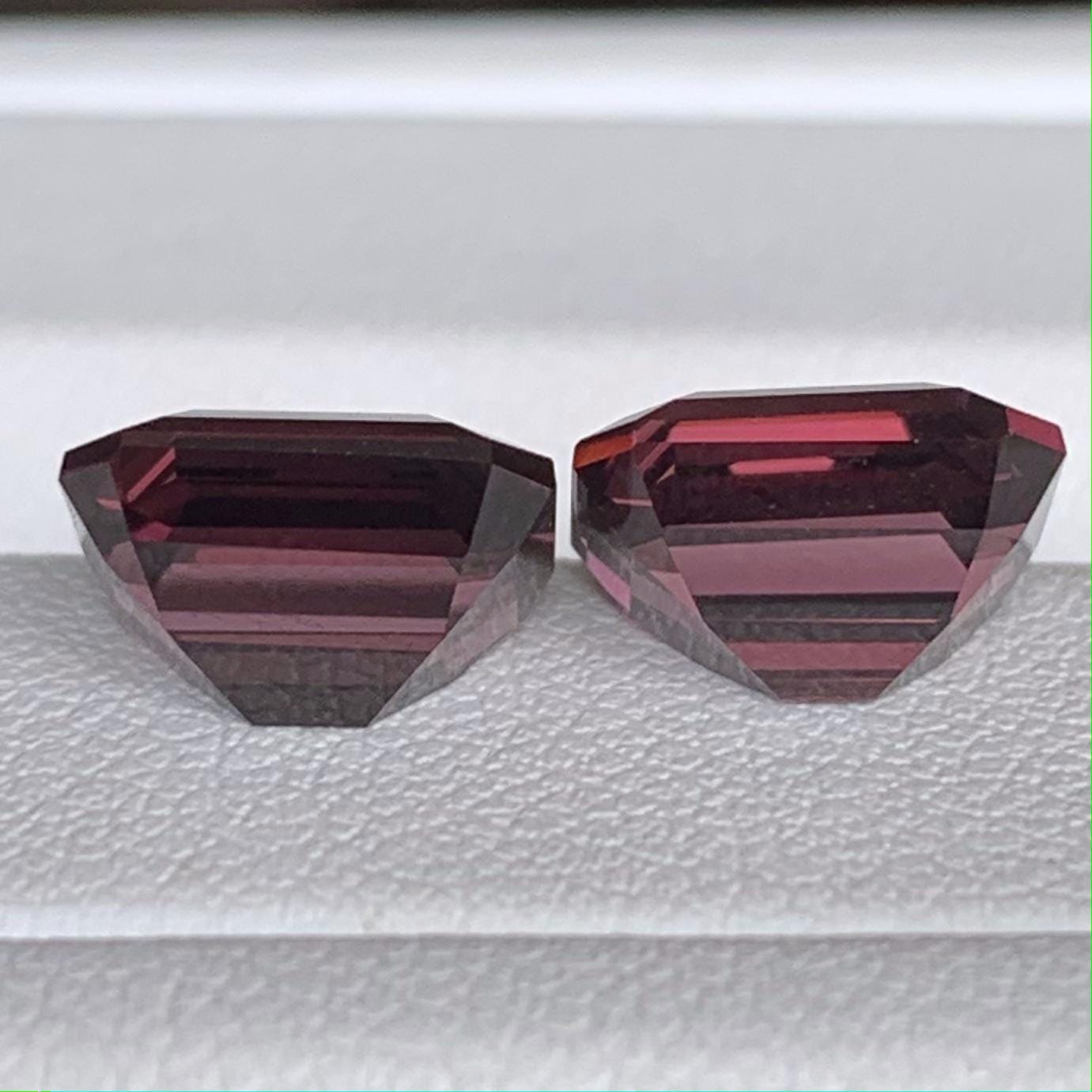 Rare Mahenge Grape Spinel Pair 6.30ct - (H) - Baza Boutique
