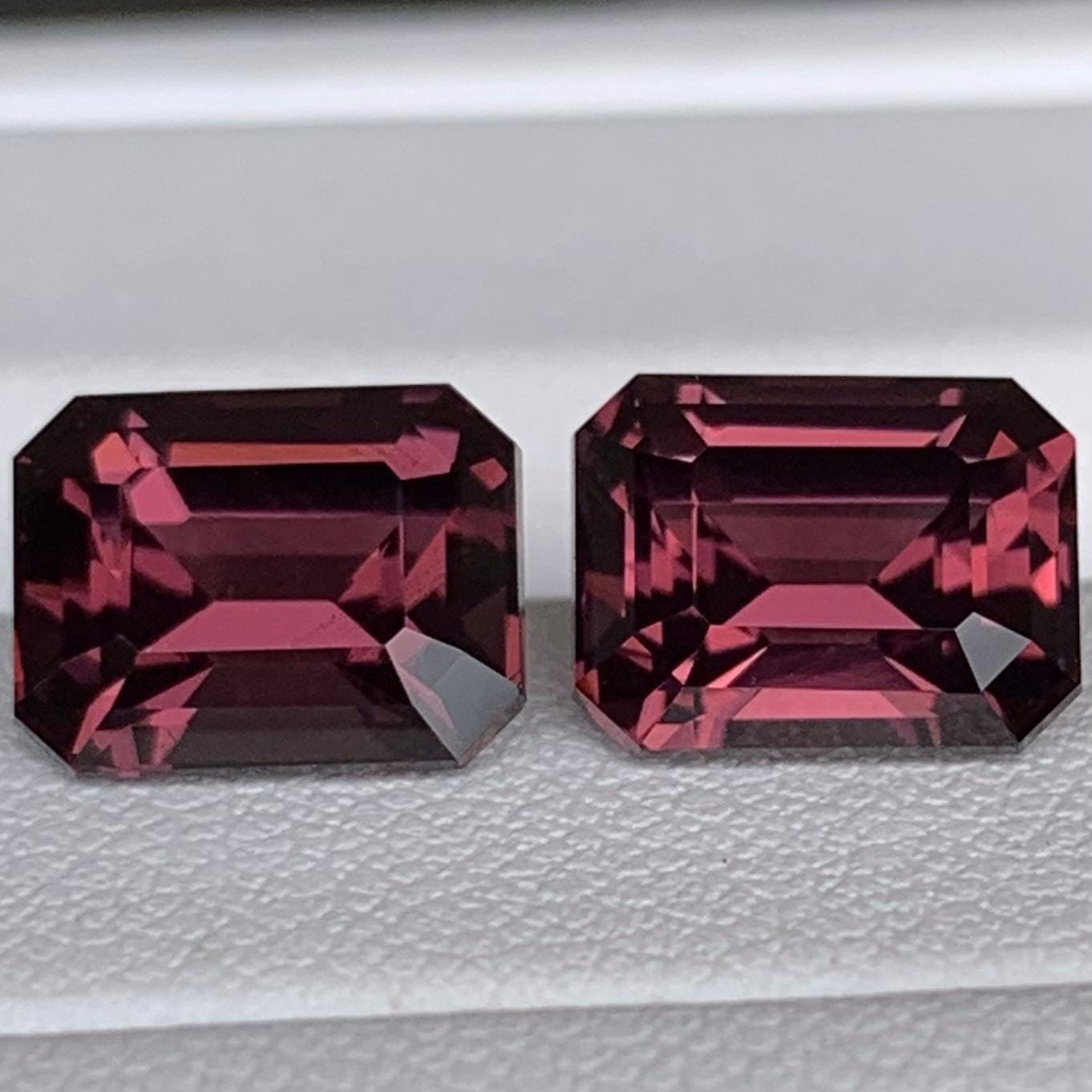 Rare Mahenge Grape Spinel Pair 6.30ct - (H) - Baza Boutique