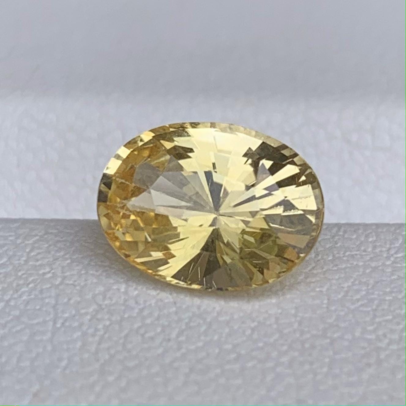Natural Oval Cut Golden Yellow Sapphire 2.43ct - (H)