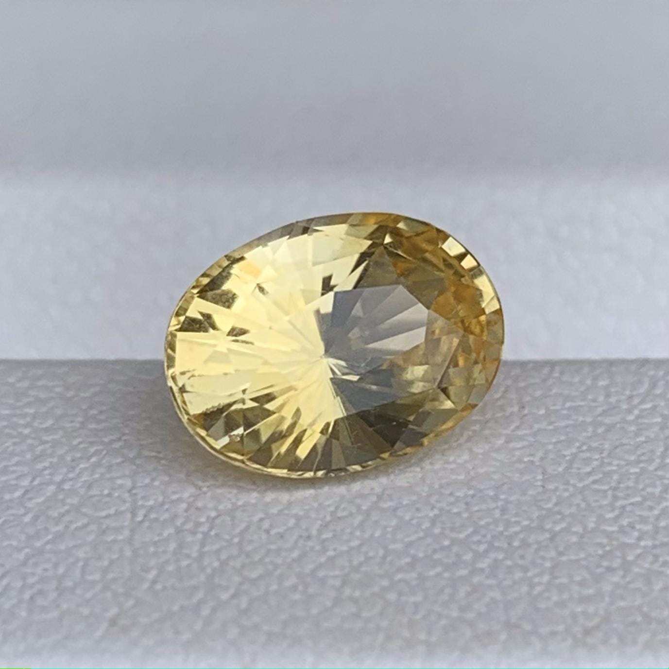 Natural Oval Cut Golden Yellow Sapphire 2.43ct - (H)