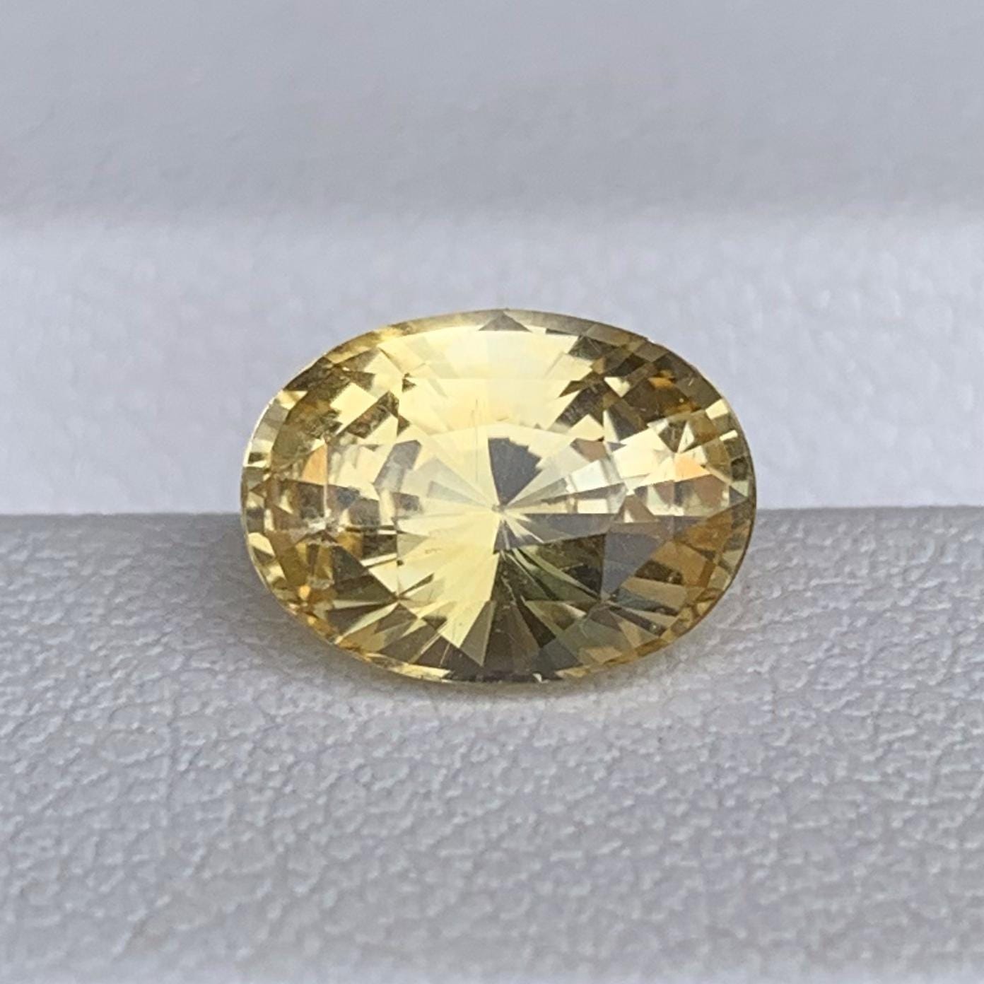Natural Oval Cut Golden Yellow Sapphire 2.43ct - (H)