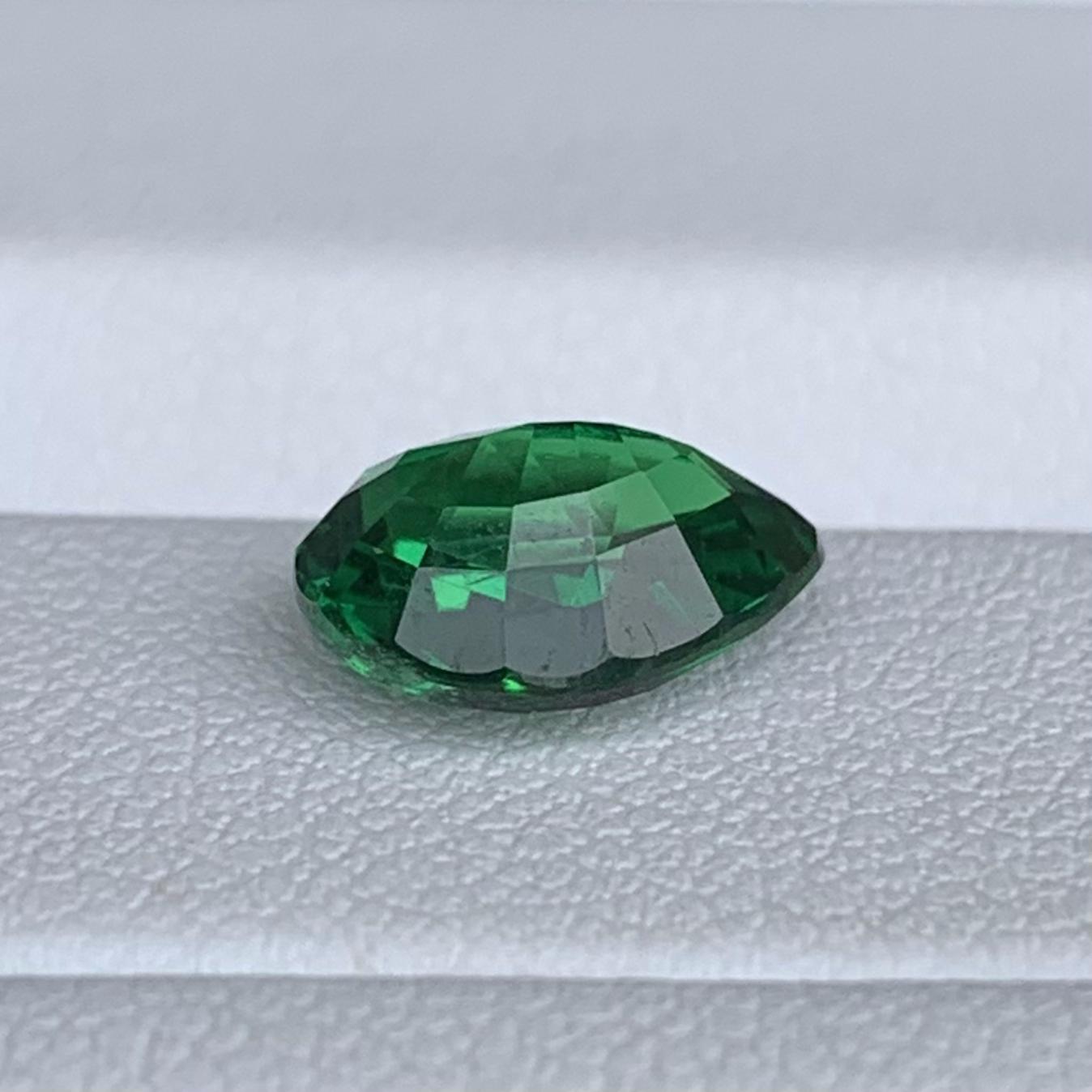 Natural Pear Cut Vivid Green Tsavorite Garnet 2.02ct - (UH)