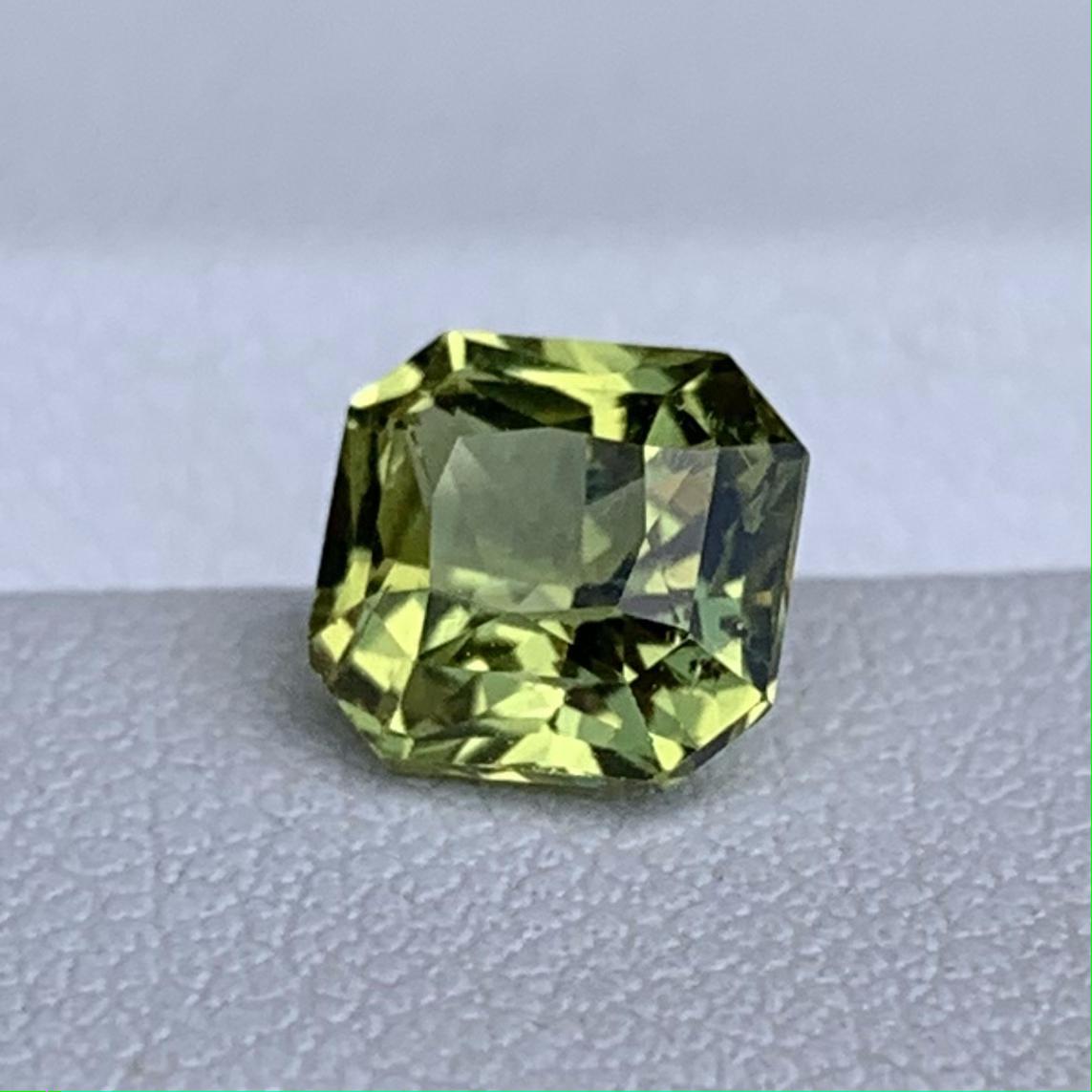 Natural Radiant Cut Vanadium Chrysoberyl 1.79ct - (UH)