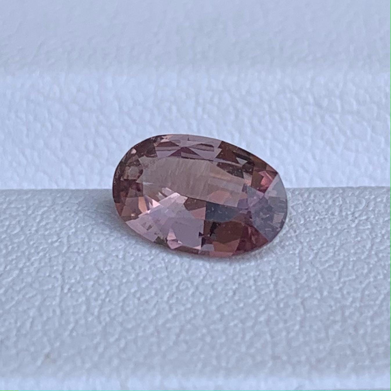 Natural Whiskey Sapphire 1.22ct Heated  Oval Cut Loose Gemstone for Ring or Pendant