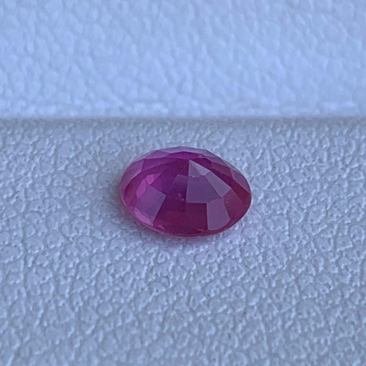 Natural Oval Cut Pinkish Ruby 0.54ct - (UH)