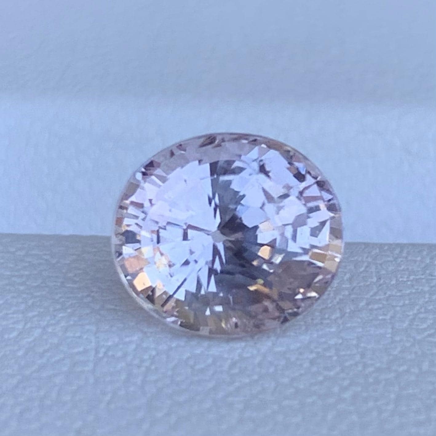 Natural Peach Sapphire 3.16ct - (UH) - Baza Boutique