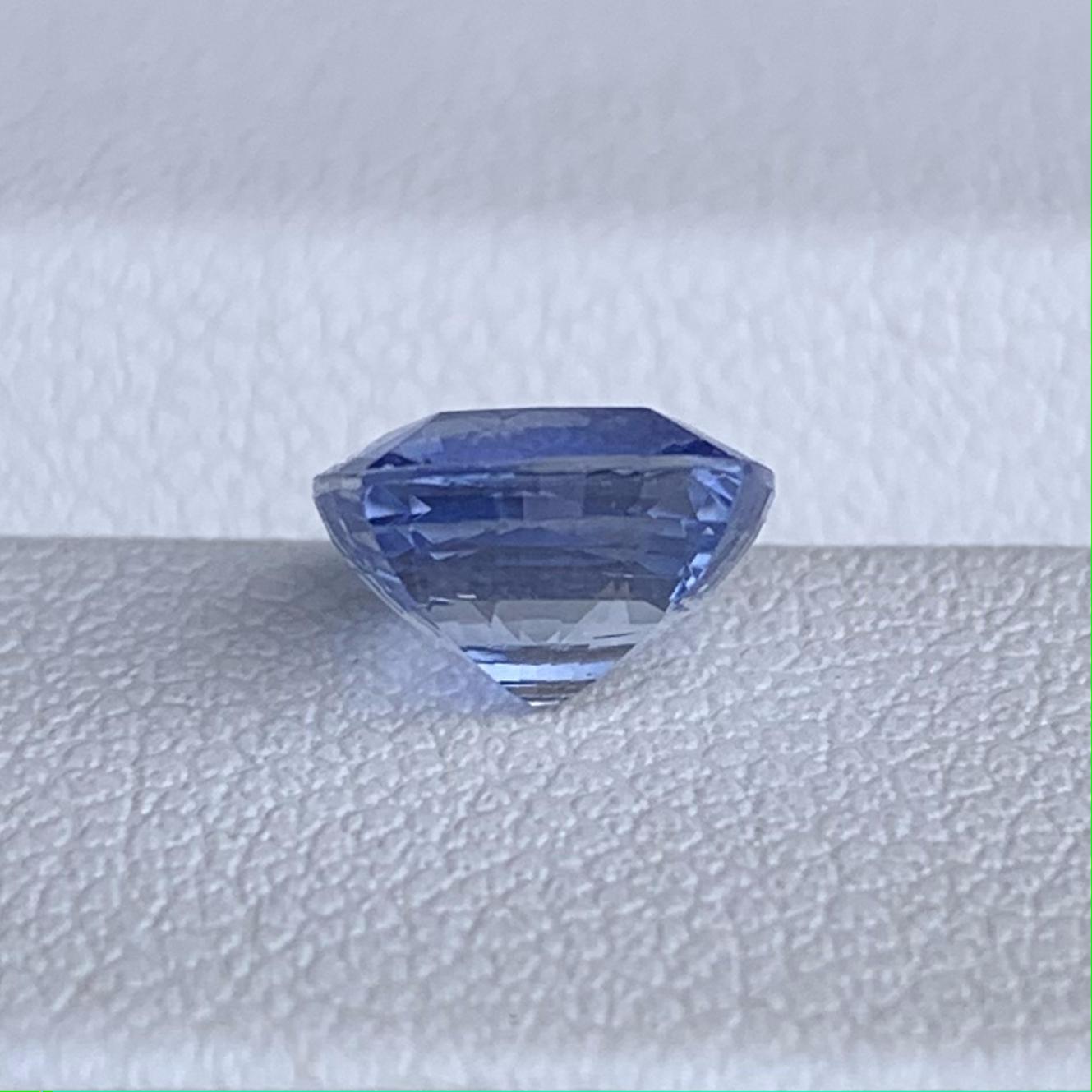 Natural Cushion Cut Light Blue Sapphire 2.19ct - (UH)