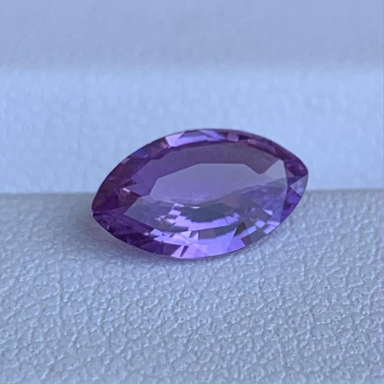 Natural Marquise Cut Purple Sapphire 1.49ct - (UH)