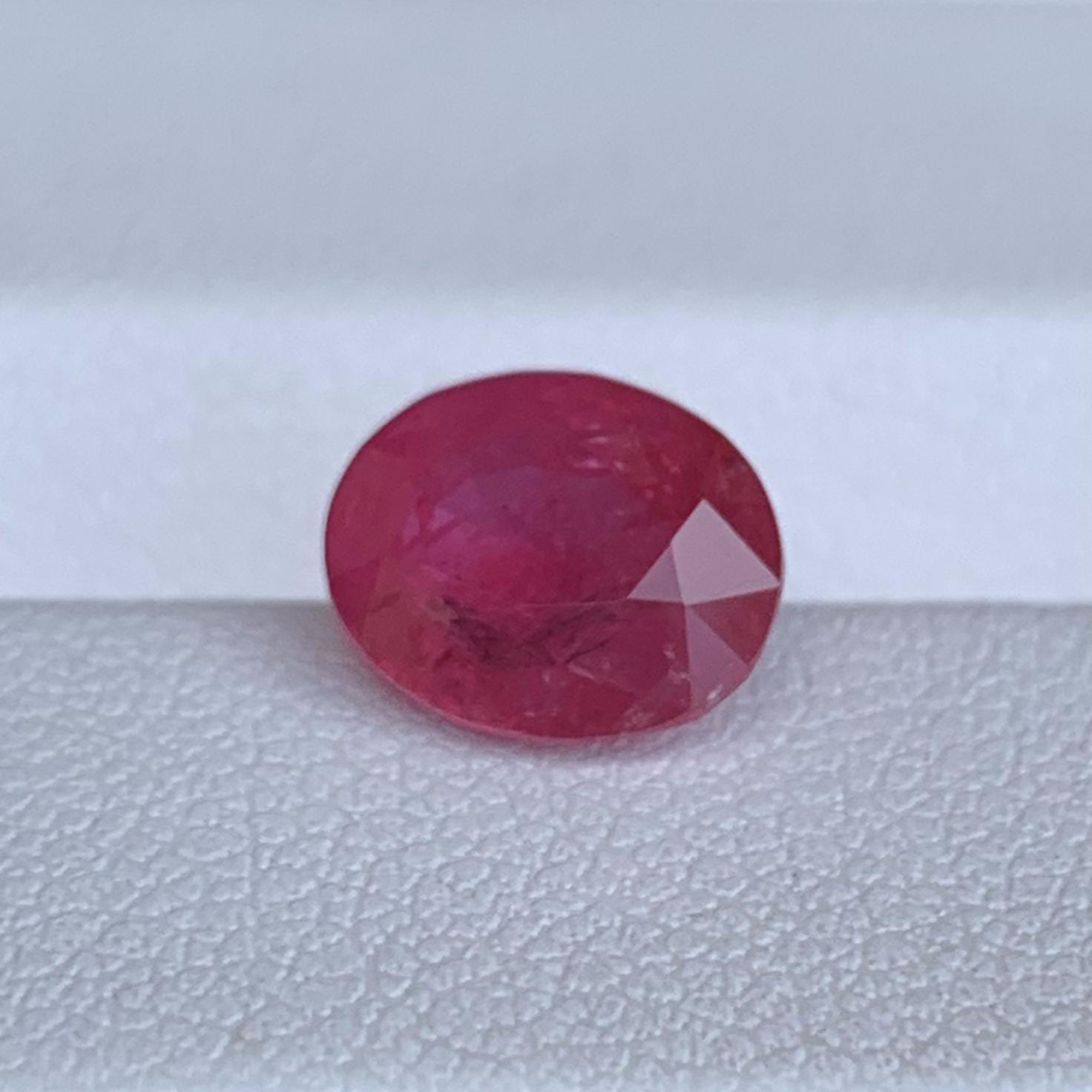 Natural Ruby Oval Cut 2.54ct - (UH) - Baza Boutique