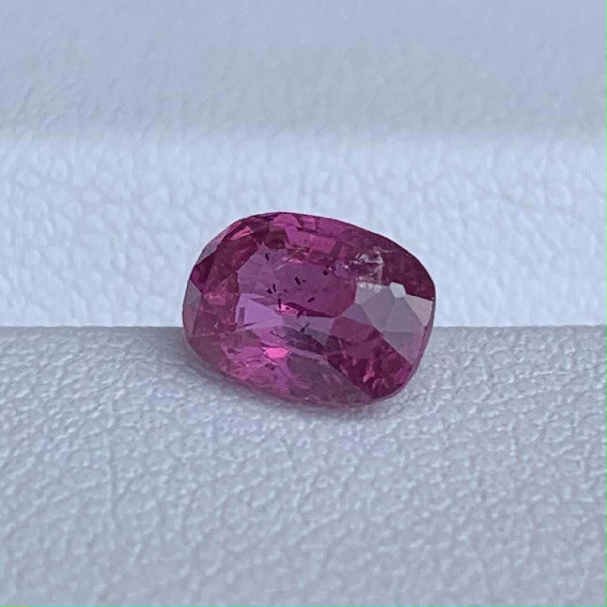 Natural Purplish Red Cushion Cut Ruby 1.25ct - (UH) - Baza Boutique