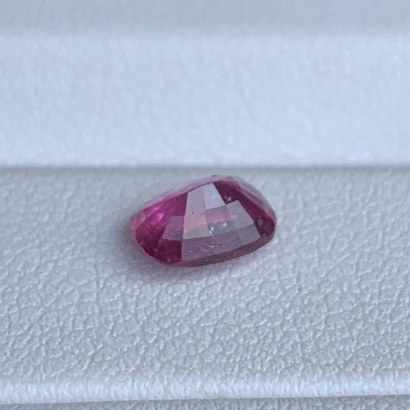 Natural Purplish Red Cushion Cut Ruby 1.25ct - (UH) - Baza Boutique