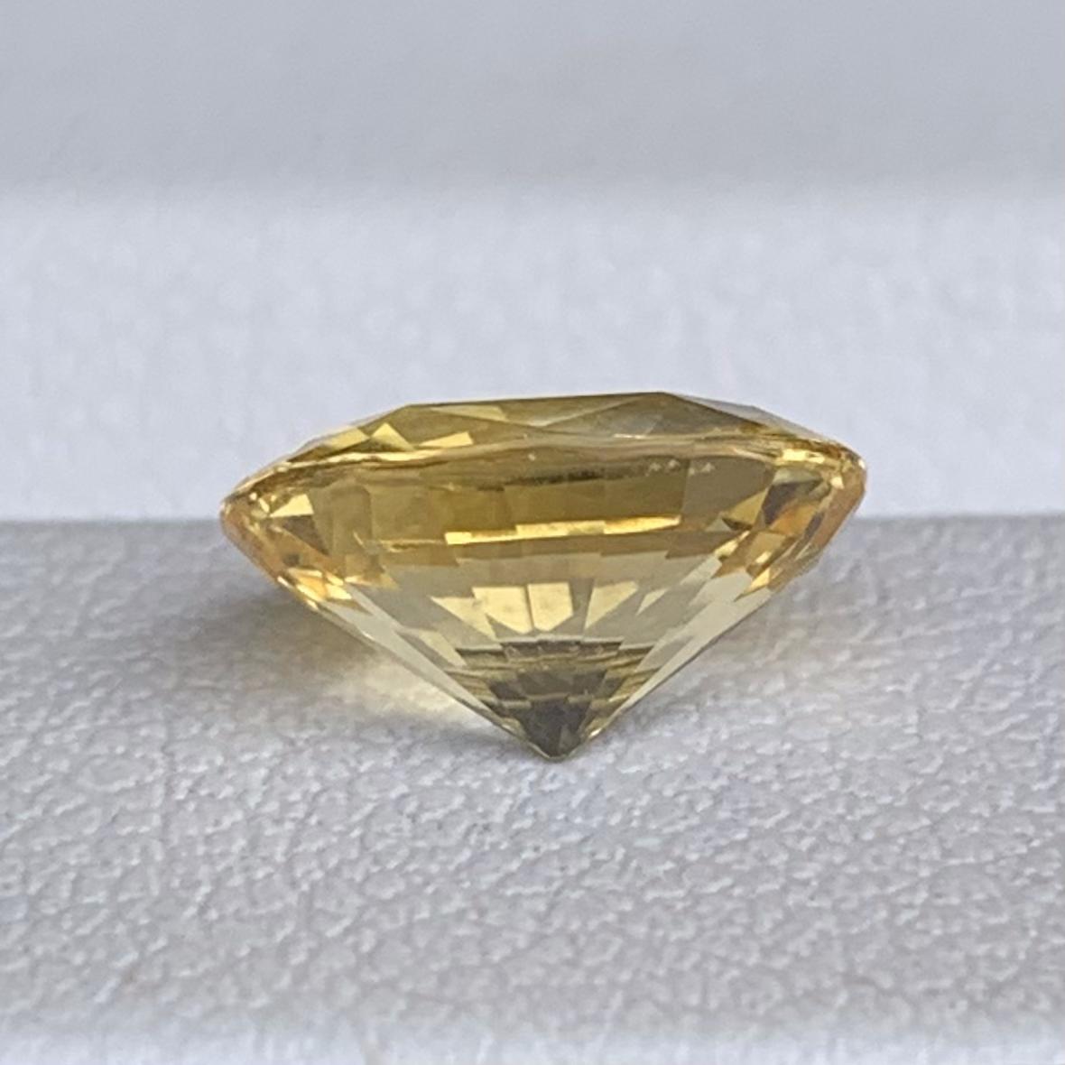 Natural Oval Cut Golden Yellow Sapphire 2.43ct - (H)