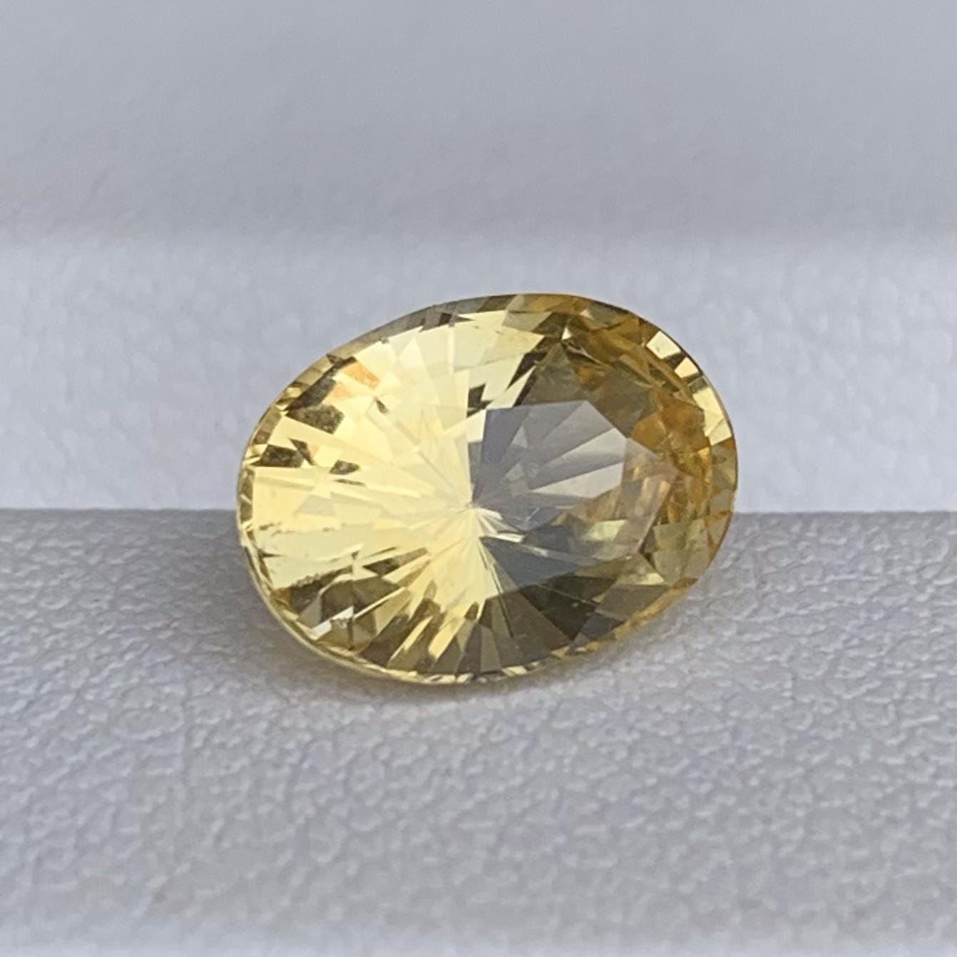 Natural Oval Cut Golden Yellow Sapphire 2.43ct - (H)