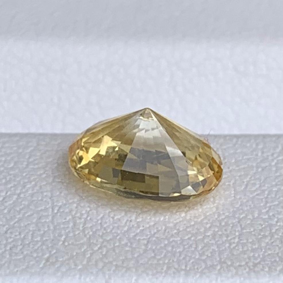Natural Oval Cut Golden Yellow Sapphire 2.43ct - (H)
