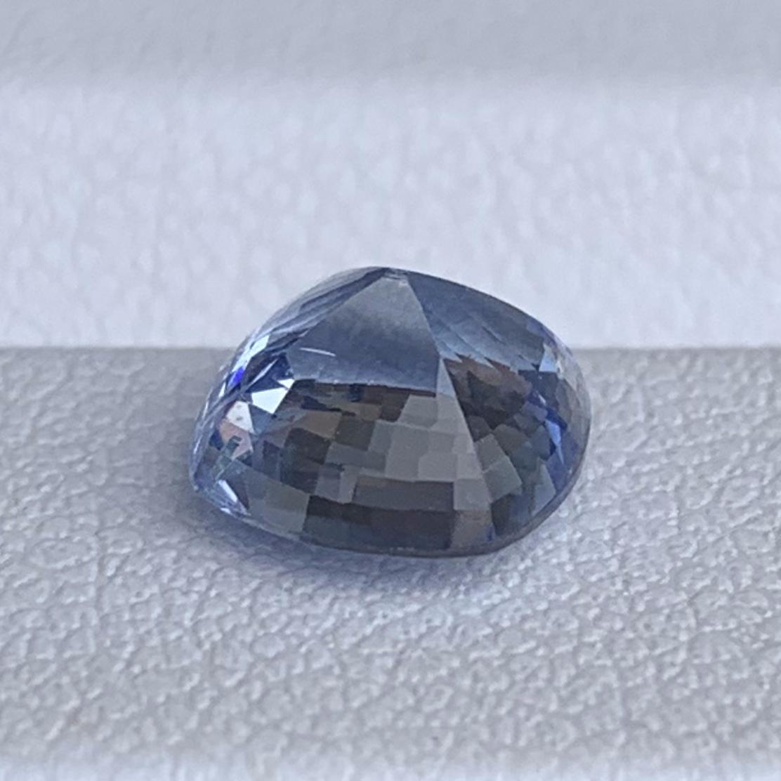 Natural Cushion Cut Light Blue Sapphire 2.19ct - (UH)