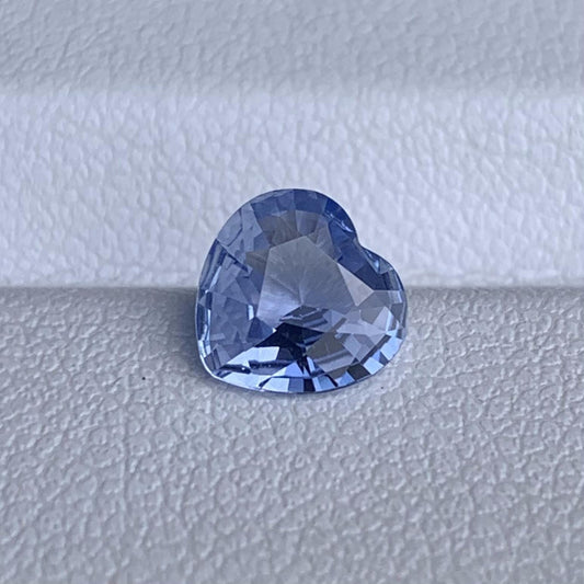 Natural Heart Shaped Light Blue Sapphire 1.06ct - (H)