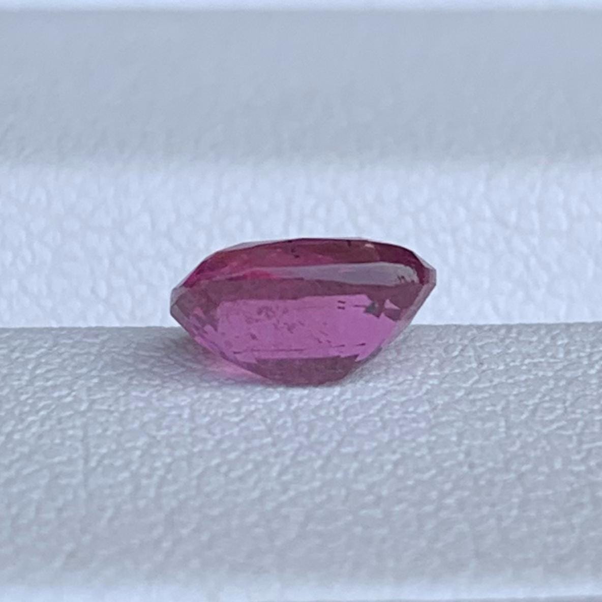 Natural Purplish Red Cushion Cut Ruby 1.25ct - (UH) - Baza Boutique