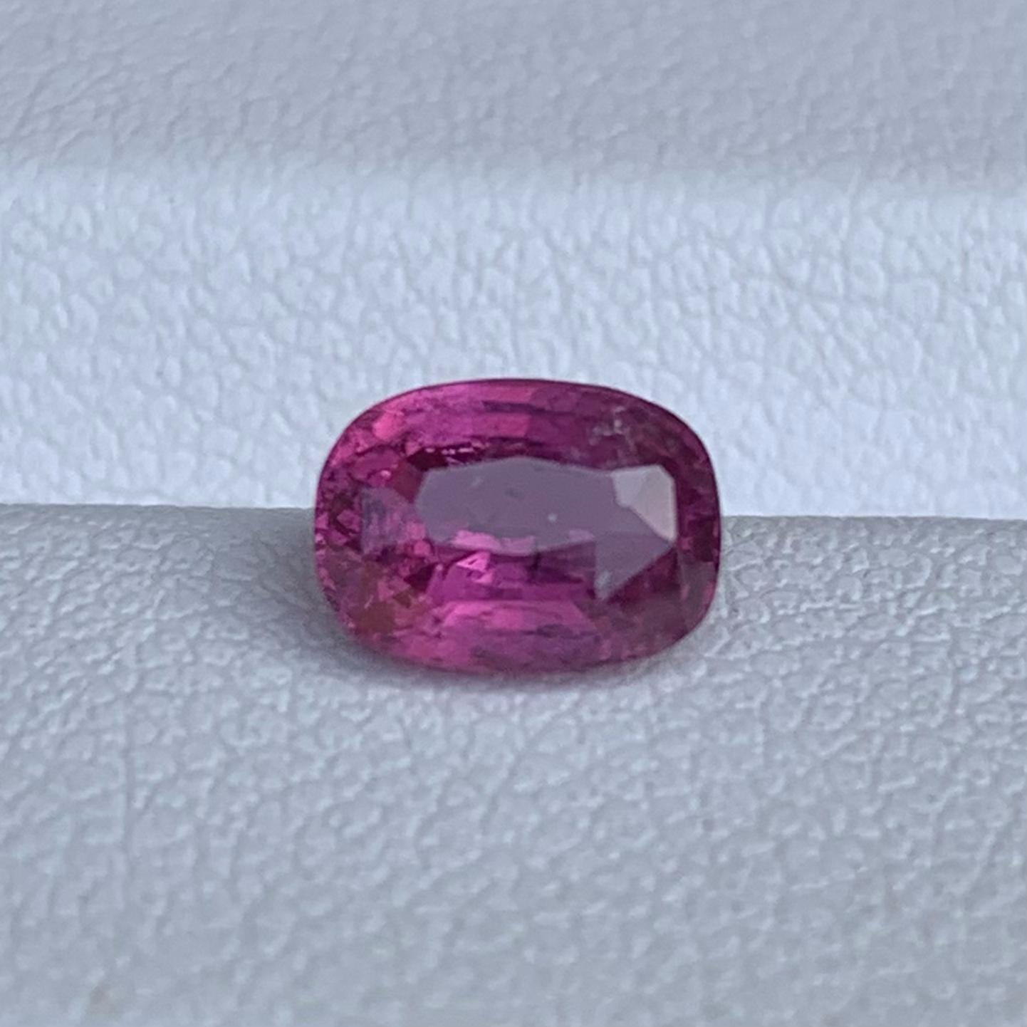Natural Purplish Red Cushion Cut Ruby 1.25ct - (UH) - Baza Boutique