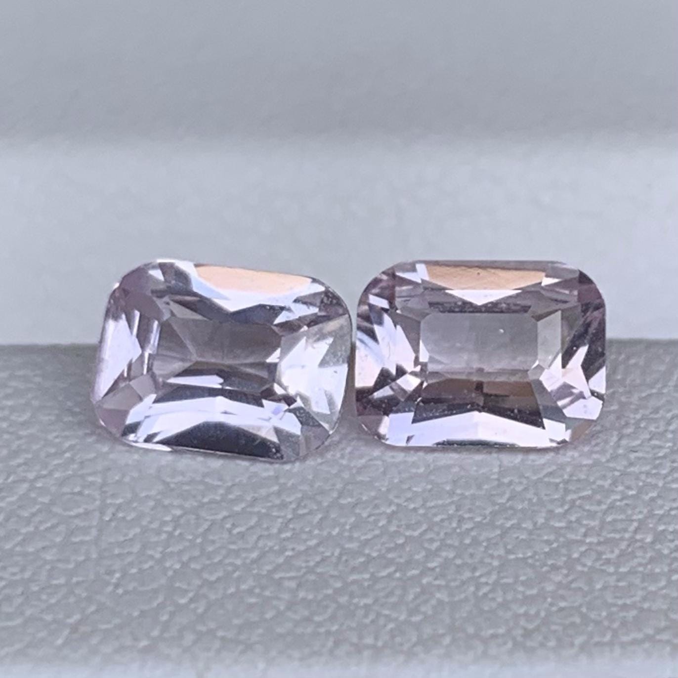 Natural Peach Sapphire Pair 2.25ct- (UH) - Baza Boutique