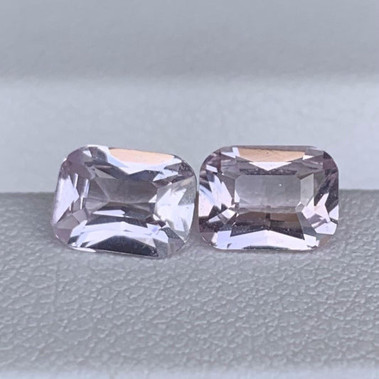 Natural Peach Sapphire Pair 2.25ct- (UH) - Baza Boutique