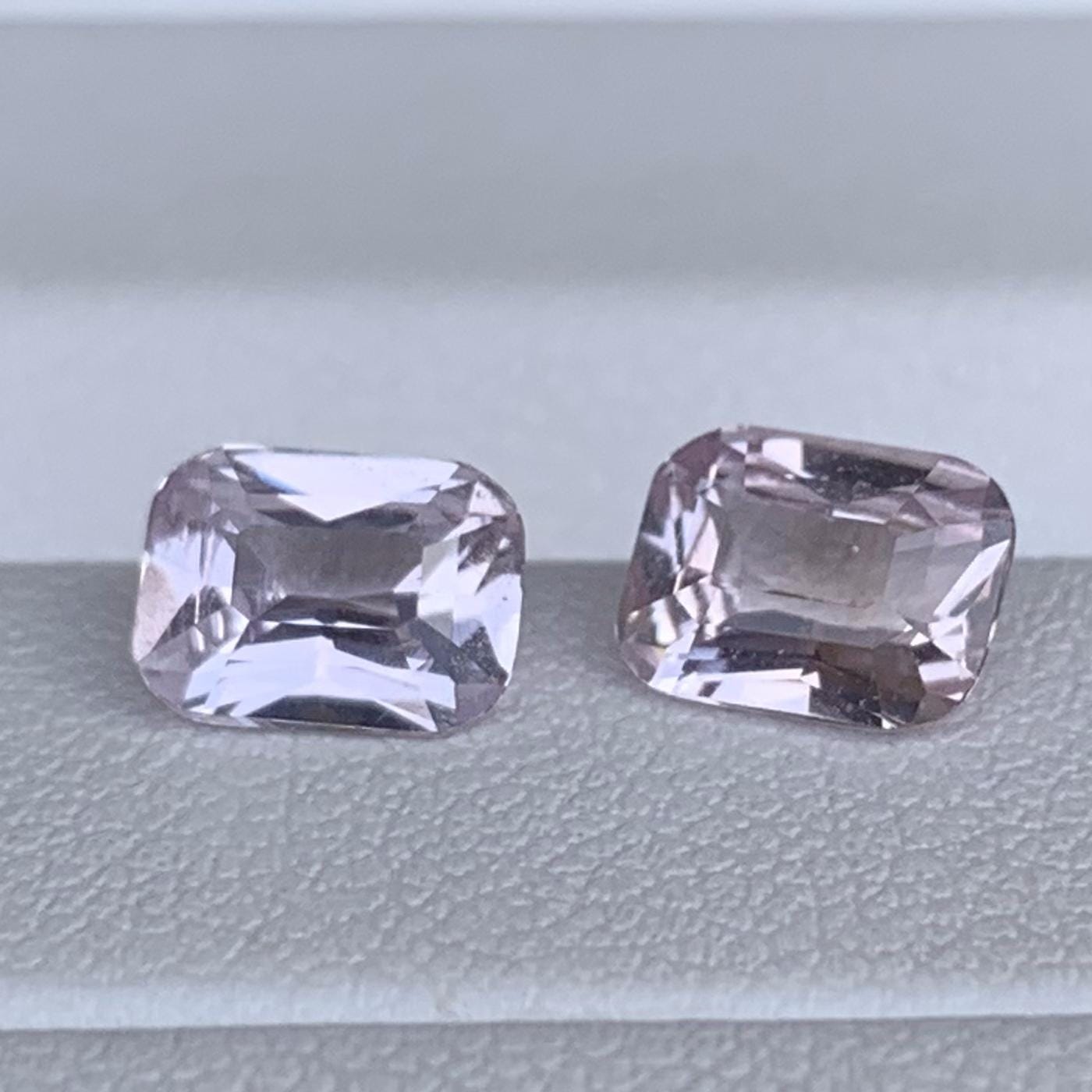Natural Peach Sapphire Pair 2.25ct- (UH) - Baza Boutique