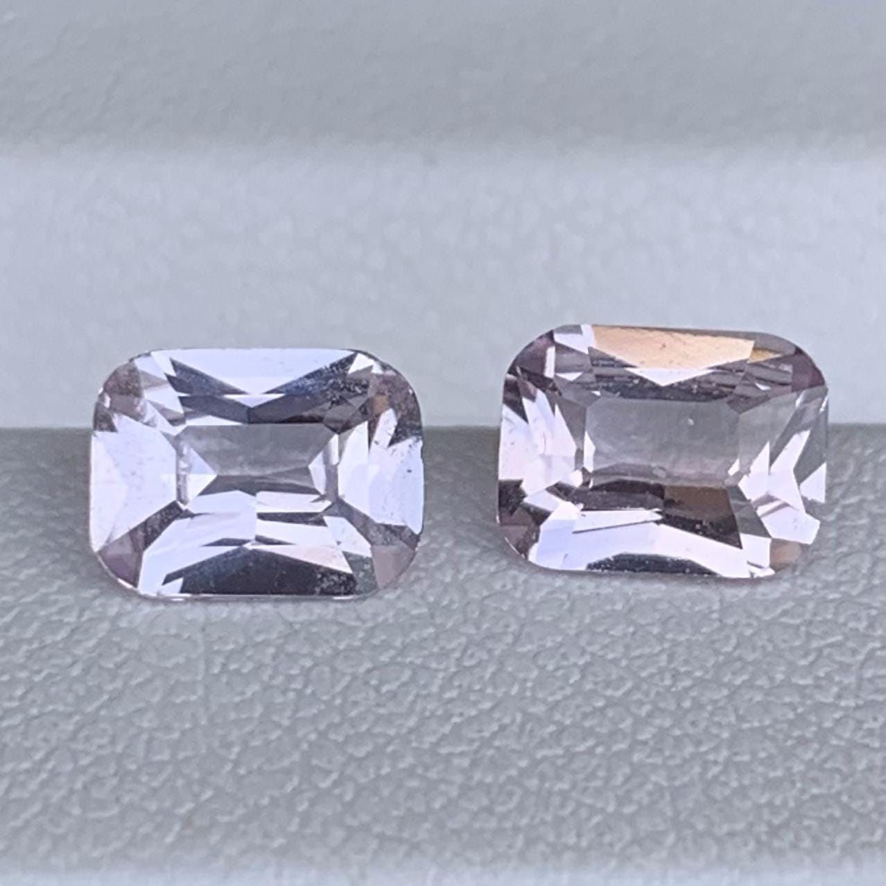 Natural Peach Sapphire Pair 2.25ct- (UH) - Baza Boutique